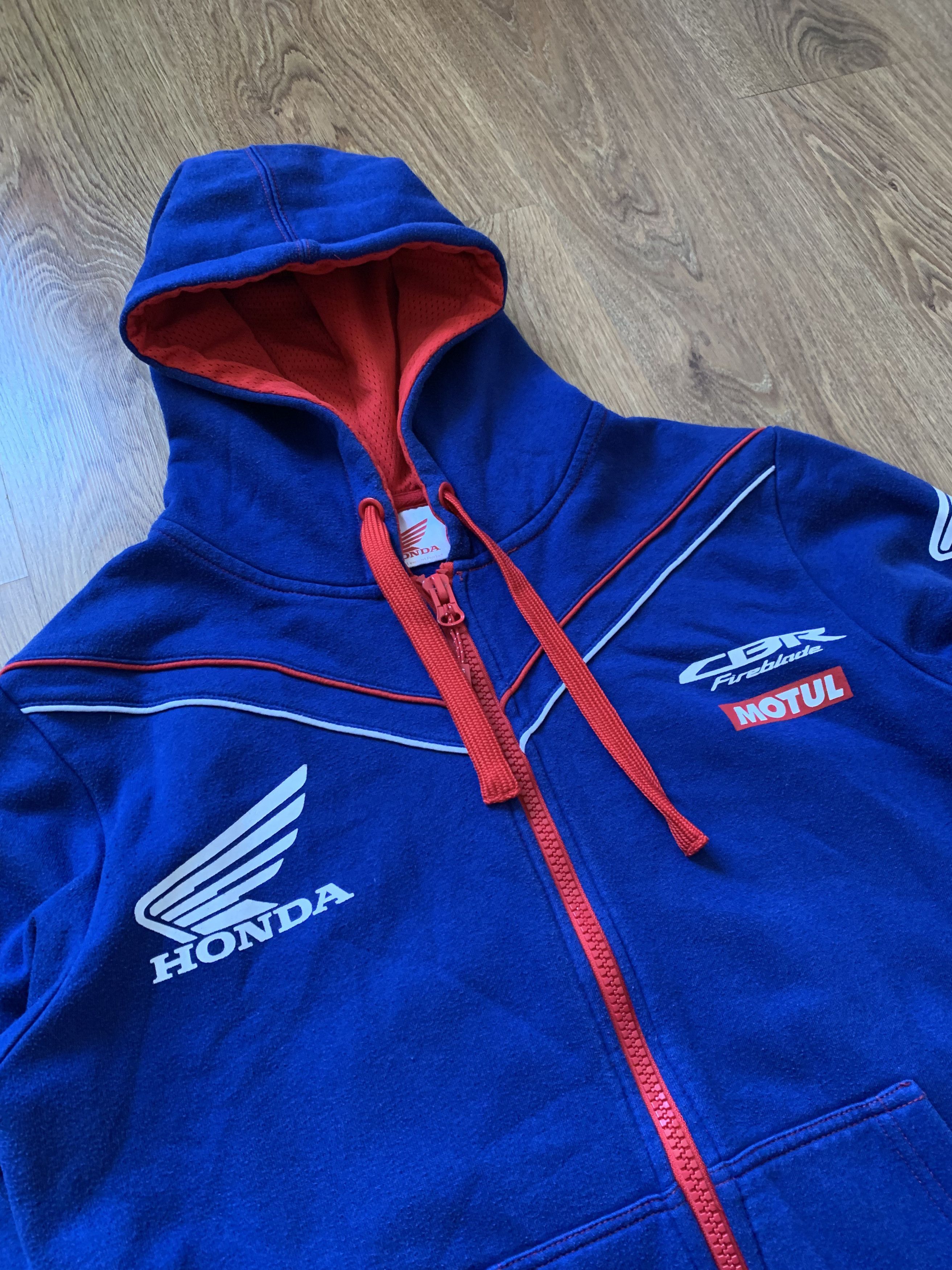 Honda × Vintage Vintage Honda Racing Team Zip Up Hoodie Jacket Size US M / EU 48-50 / 2 - 2 Thumbnail