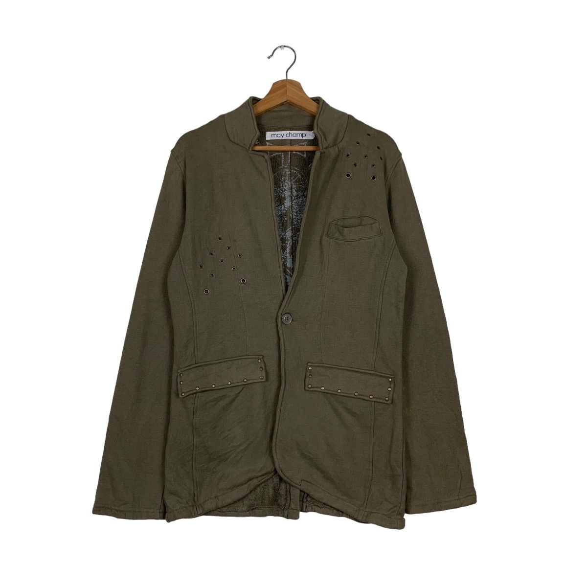 Japanese Brand MAY CHAMP Studded Casual Jacket #0184-C9 Size US M / EU 48-50 / 2 - 1 Thumbnail