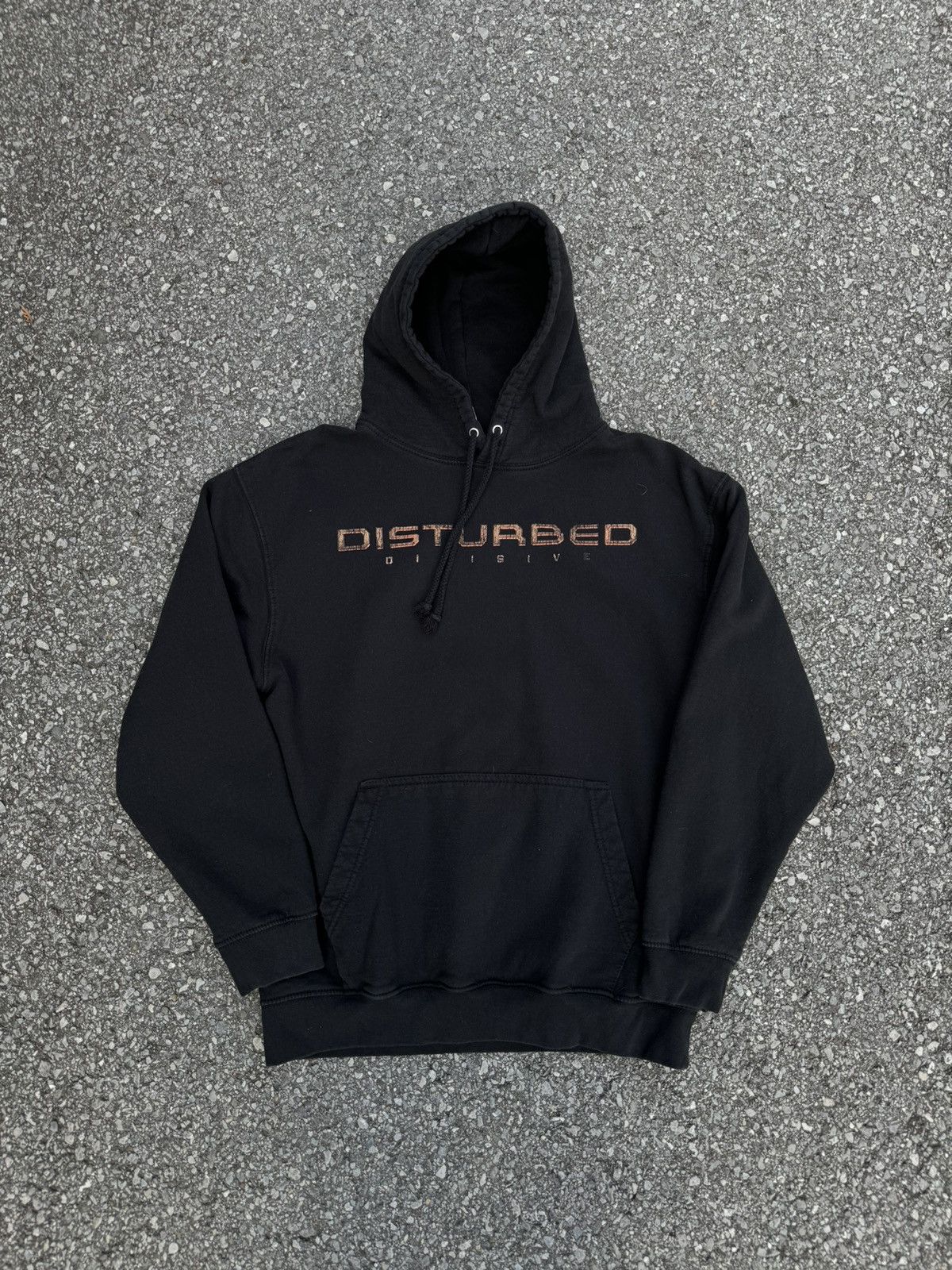 Band Tees × Japanese Brand Disturbed rock metal boxy hoodie logo y2k rap skate black Size US L / EU 52-54 / 3 - 3 Thumbnail