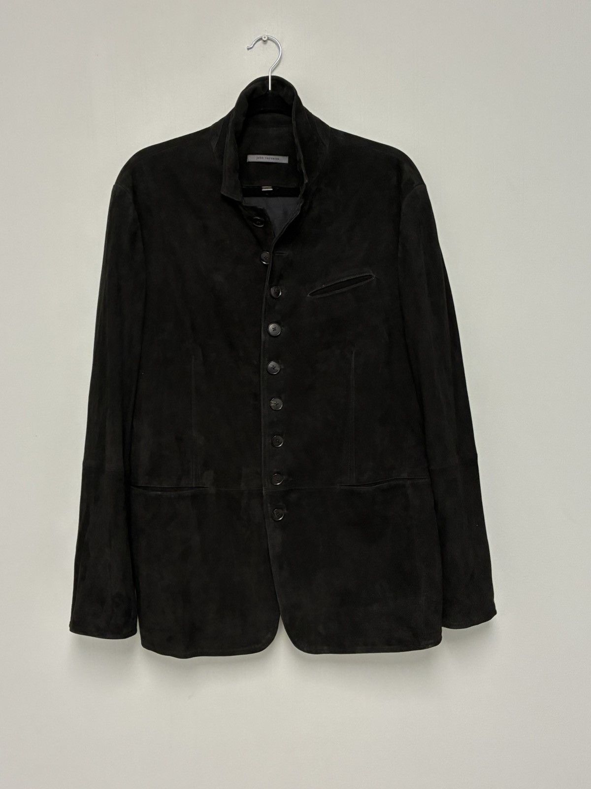 John Varvatos $2298 Woodward Multibutton Suede Jacket EU 52 USA 42 Size US L / EU 52-54 / 3 - 10 Thumbnail