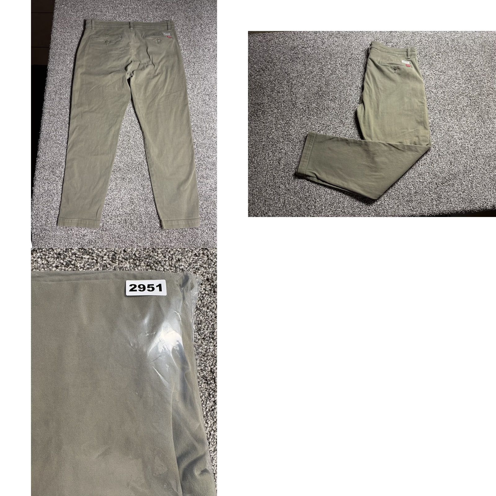 Levi's Levi's XX Chino Pants Mens 36x30 Green Standard Taper Fit Stretch Red Tab Pants Regular 4 Pocket Cotton Blend Comfortable Mens Size US 36 / EU 52 - 9 Thumbnail