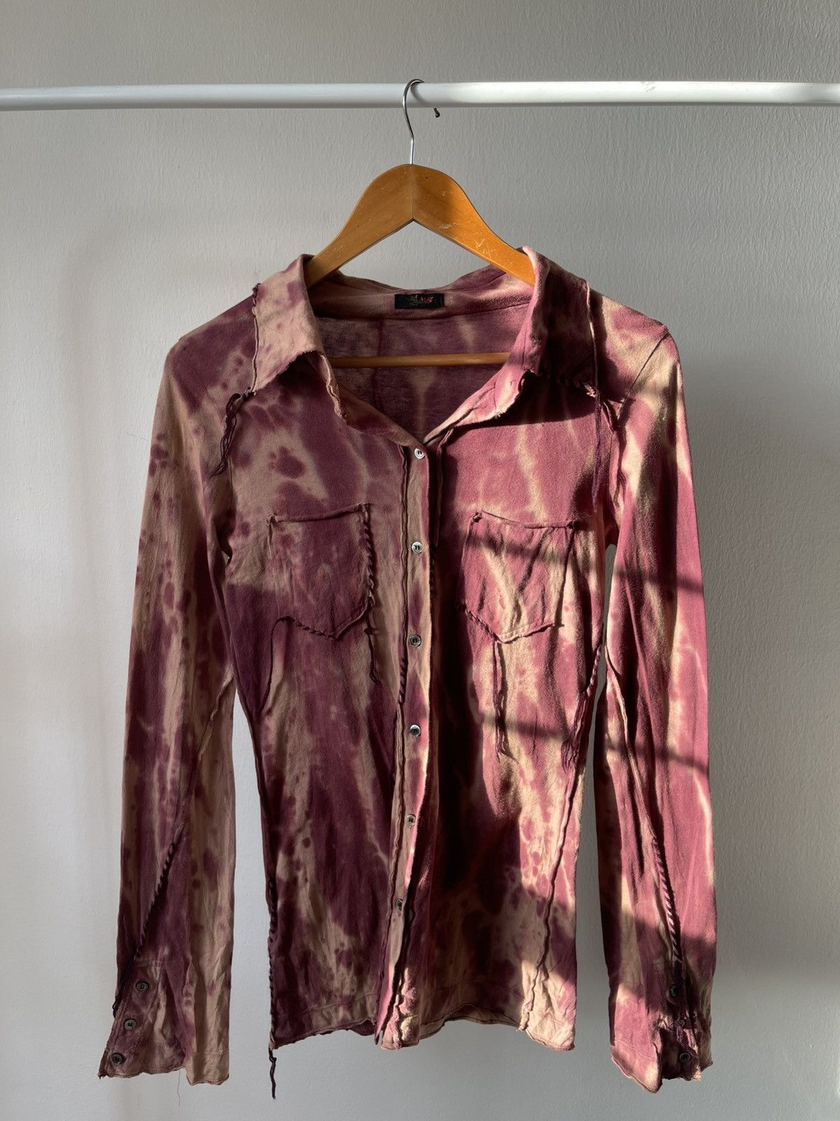 If Six Was Nine Barak Button Ups With Laces tye dye style Size US XXS / EU 40 - 3 Thumbnail