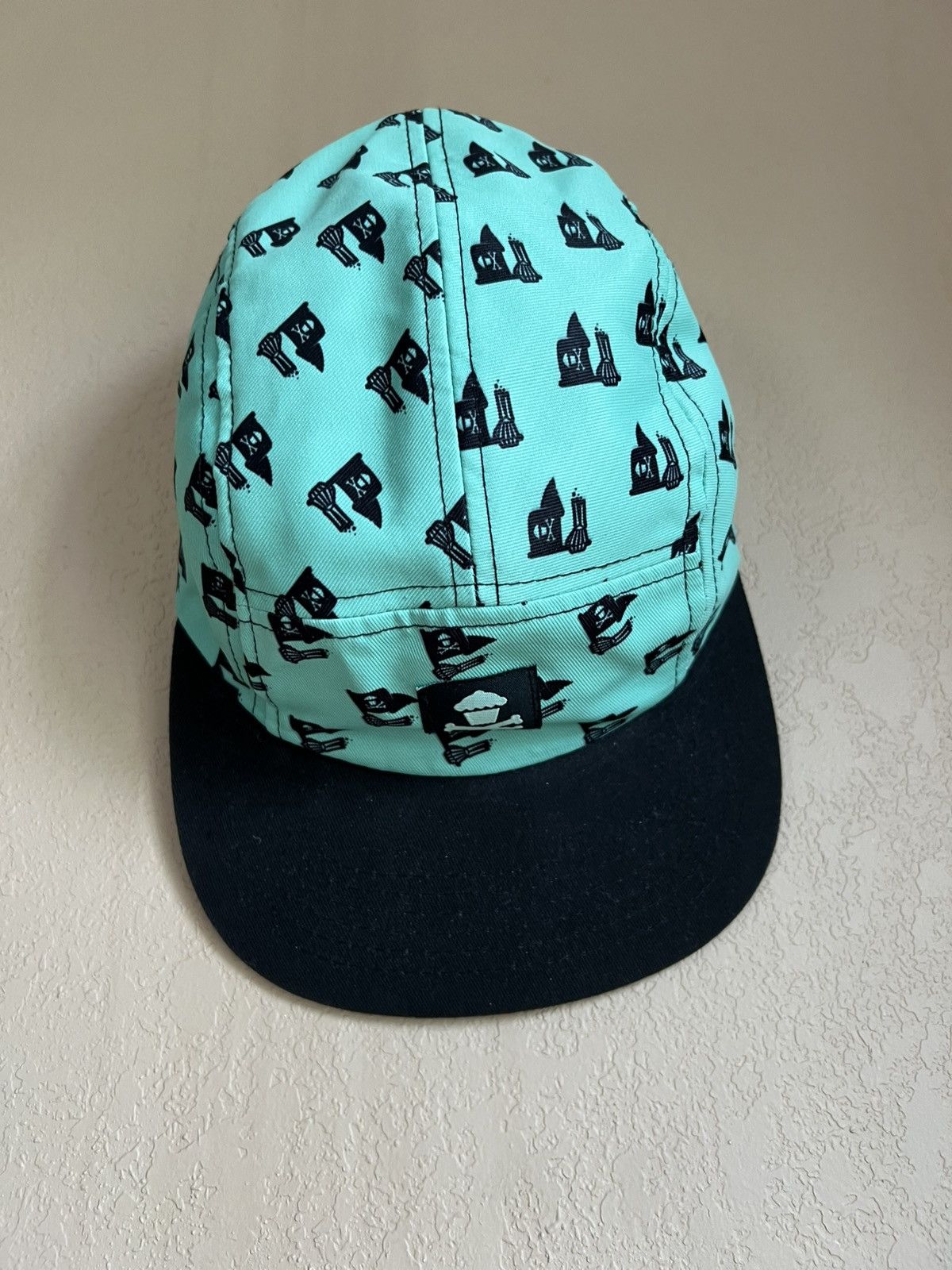 Johnny Cupcakes Johnny Cupcakes Five Panel Hat - Green and Black Size ONE SIZE - 1 Thumbnail