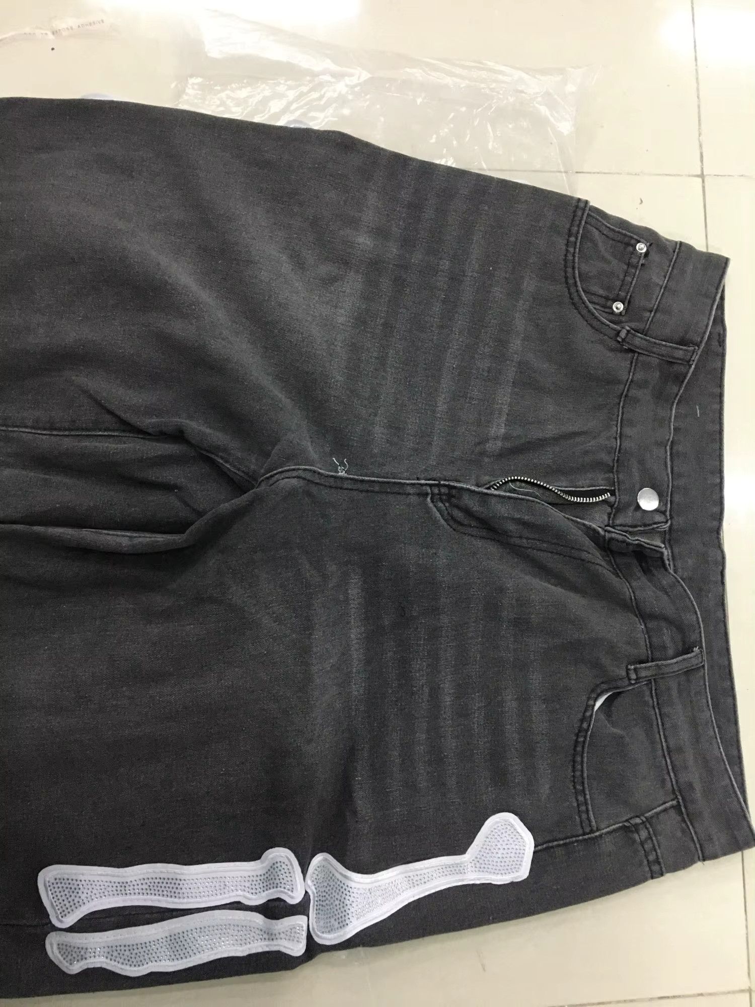 Japanese Brand Summer retro skeleton denim shorts Size US 34 / EU 50 - 6 Thumbnail