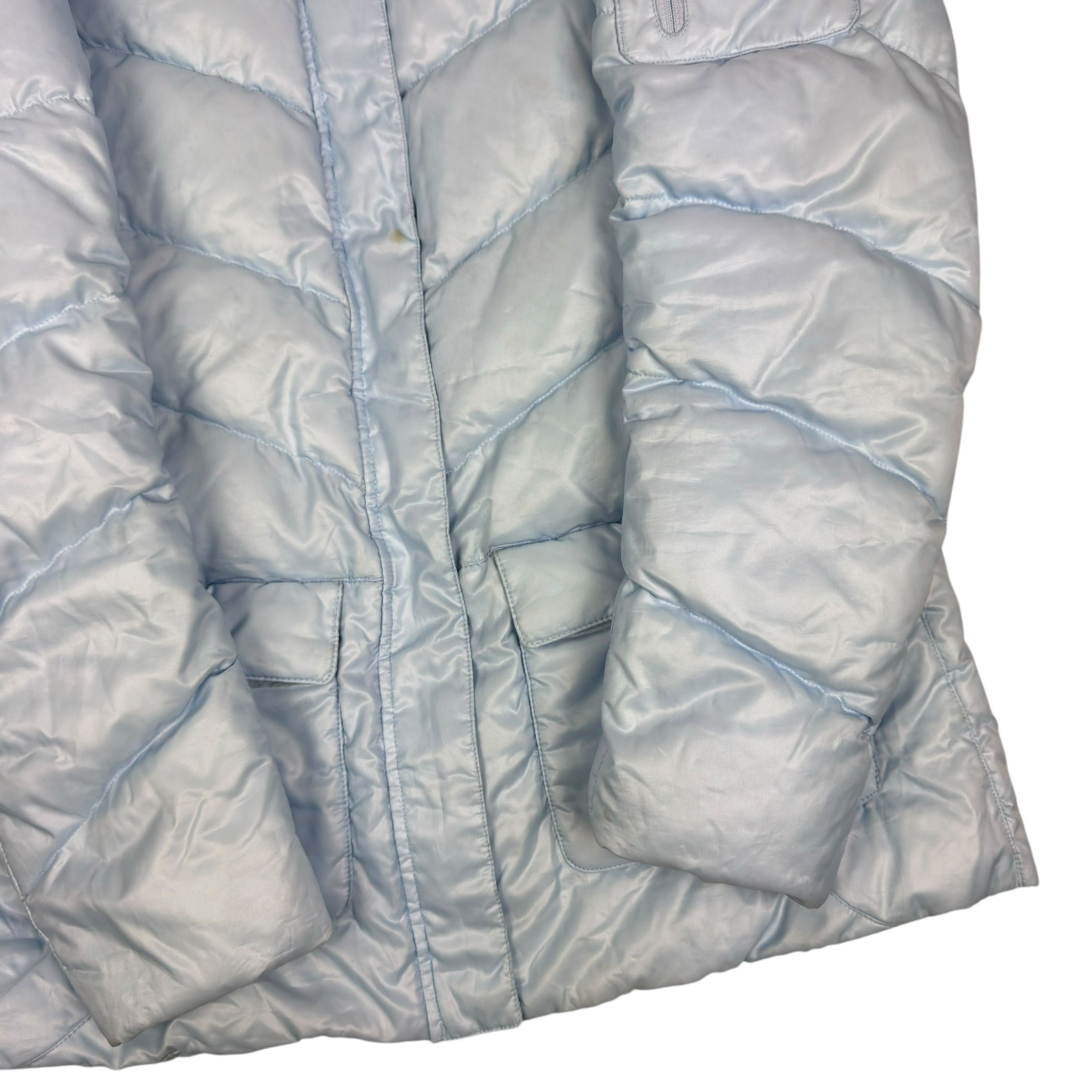 Nike Nike Women's Blue Swoosh Full Zip Goose Down Puffer Coat XL Size XL / US 12-14 / IT 48-50 - 9 Thumbnail