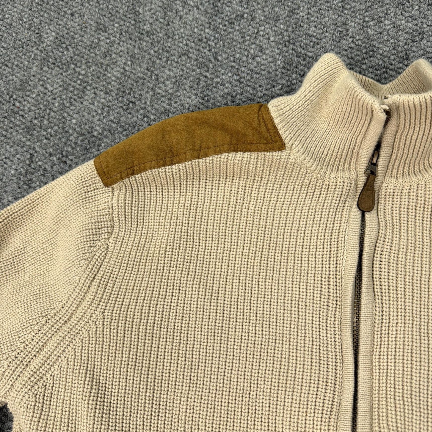 Orvis Orvis Jacket Mens XL Beige Full Zip Cotton Suede Shoulder Patches Bomber Size US XL / EU 56 / 4 - 3 Thumbnail