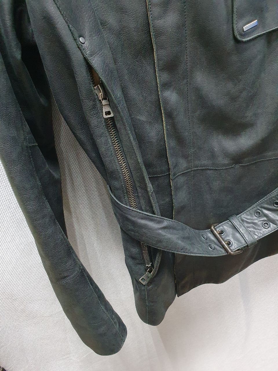 Prada Archive Prada Leather Thick Skin Coat Jacket Size US L / EU 52-54 / 3 - 8 Thumbnail