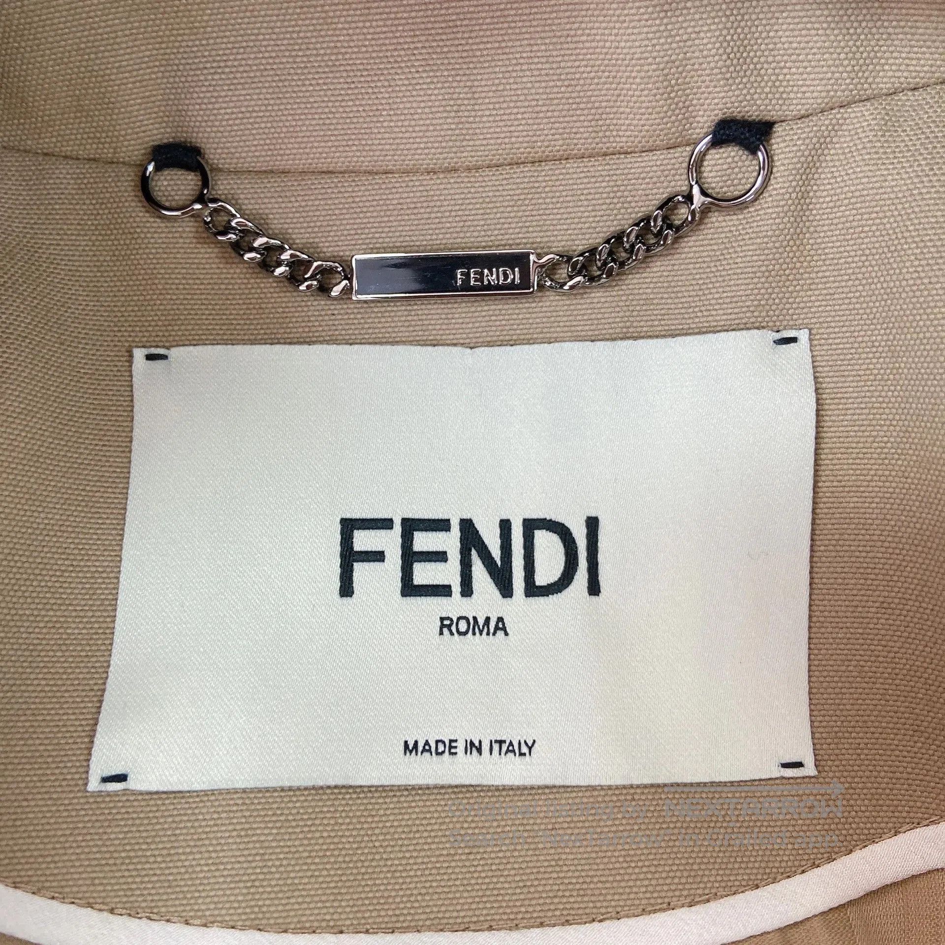 Fendi Fendi Khaki Coat Size 36. Size XS / US 0-2 / IT 36-38 - 7 Thumbnail