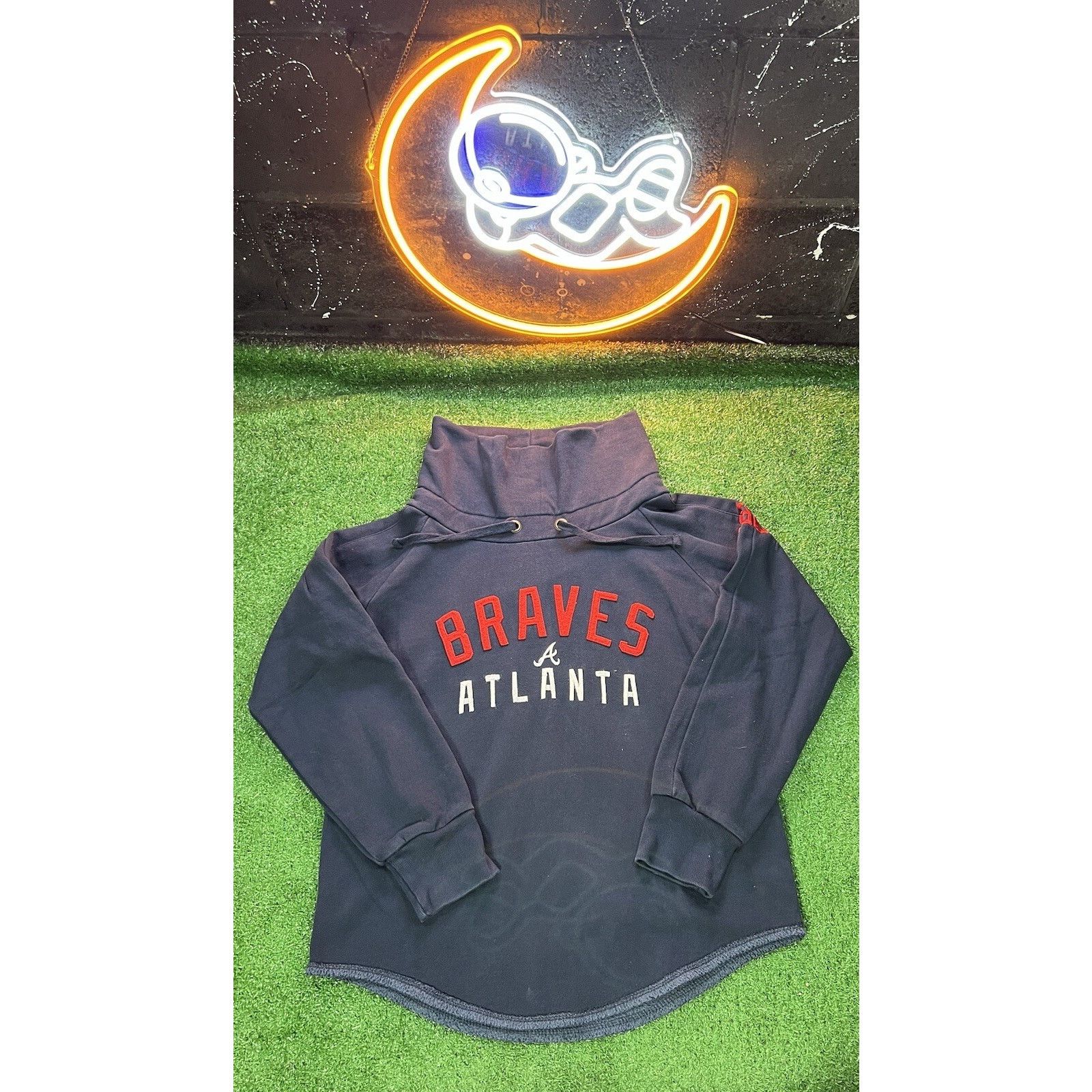 MLB Atlanta Braves MLB Blue Sweatshirt Womens Size LG Size L / US 10 / IT 46 - 1 Thumbnail