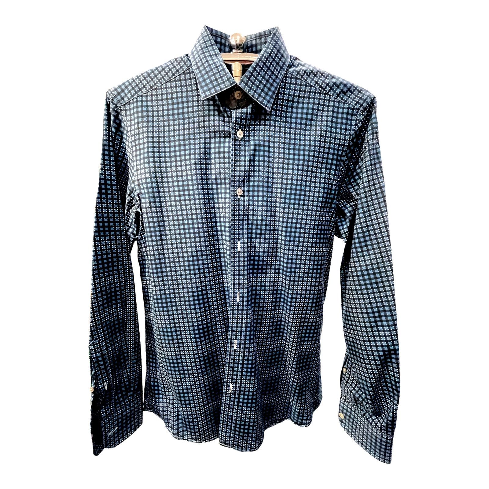 Z Zegna 🔴 Z Zegna Button Down Shirt - Blue Size US XXS / EU 40 - 2 Thumbnail