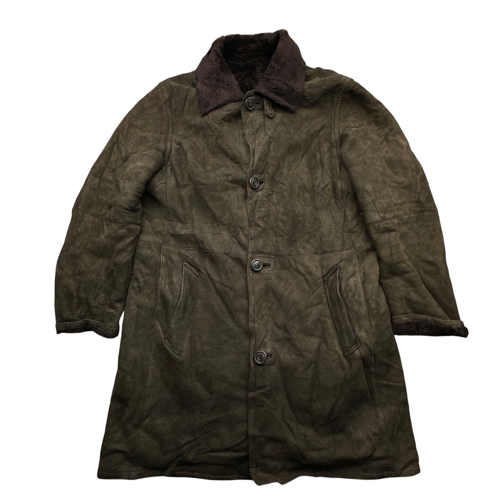 Metropolitan View Metropolitan View Original Shearling Coat Mens Large Brown Size US L / EU 52-54 / 3 - 1 Thumbnail