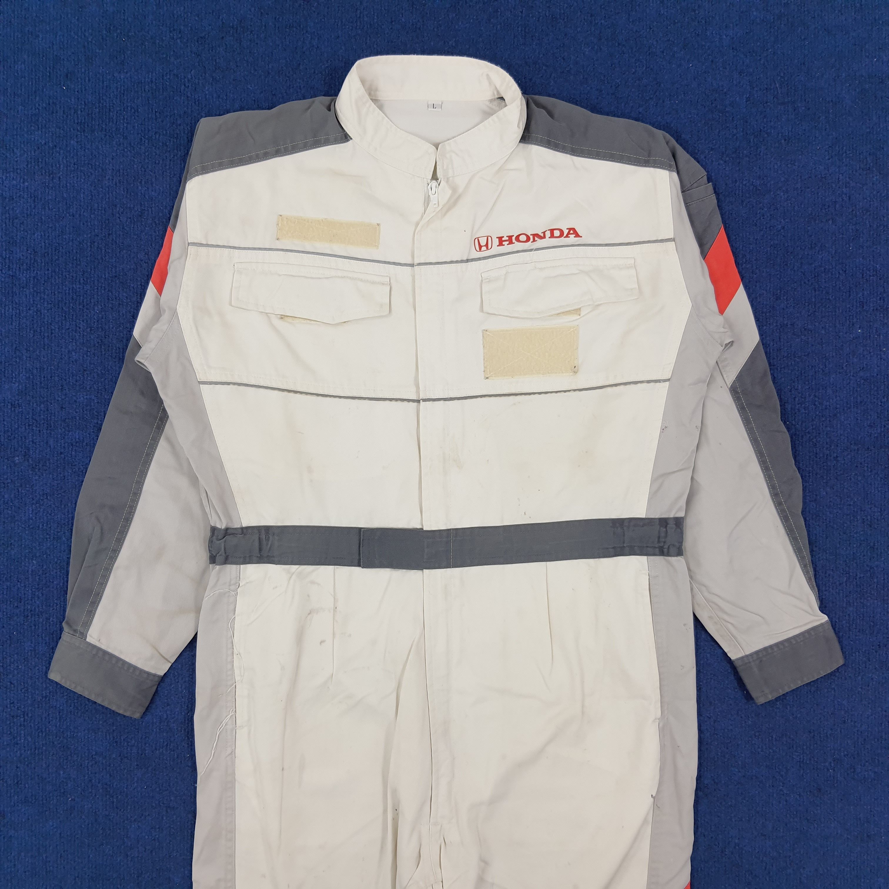 Japanese Brand × Vintage Vintage HONDA Racing Team Japan Motorsports Coverall Size US M / EU 48-50 / 2 - 3 Thumbnail
