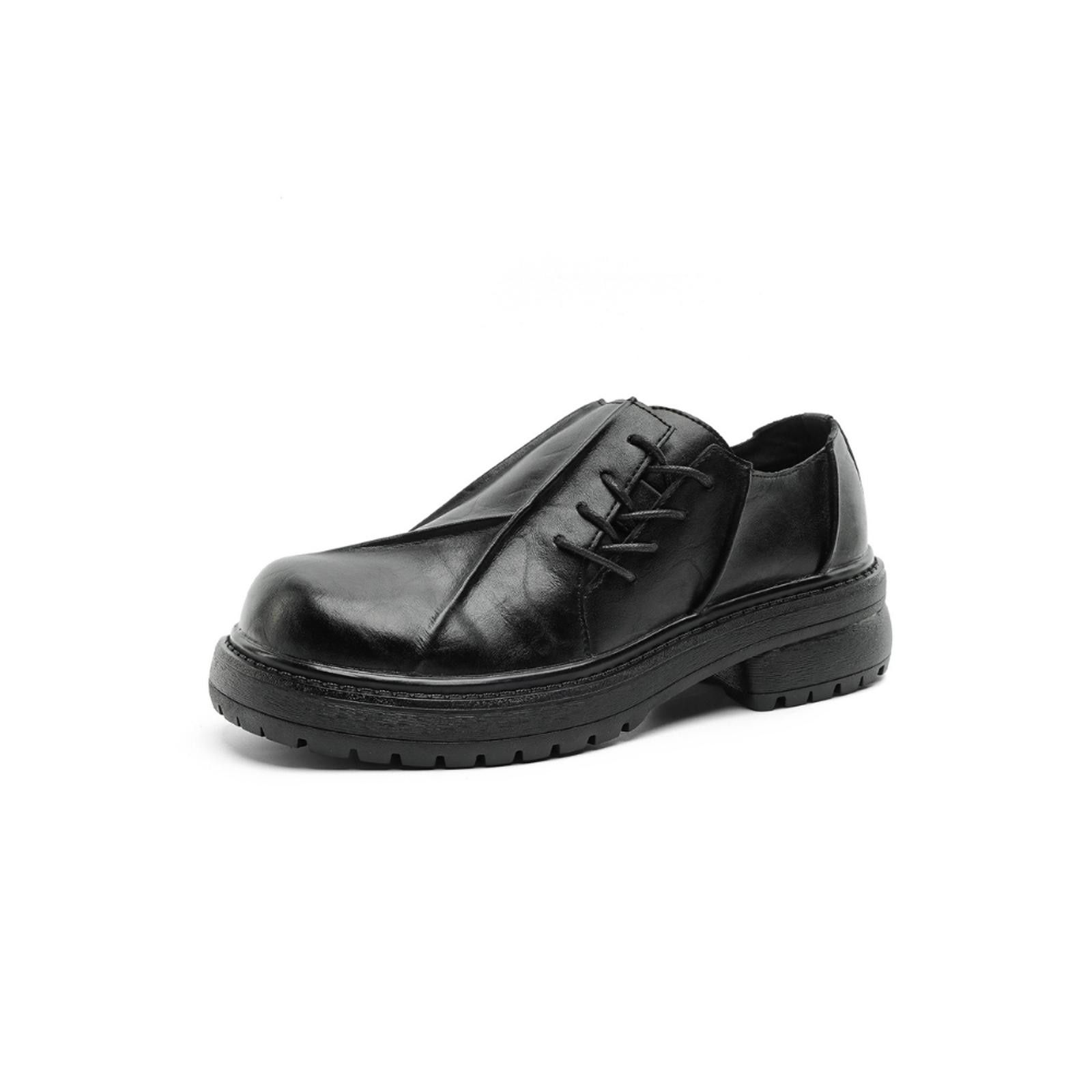 Chunky Sole Lace-Up Derby with Height Options