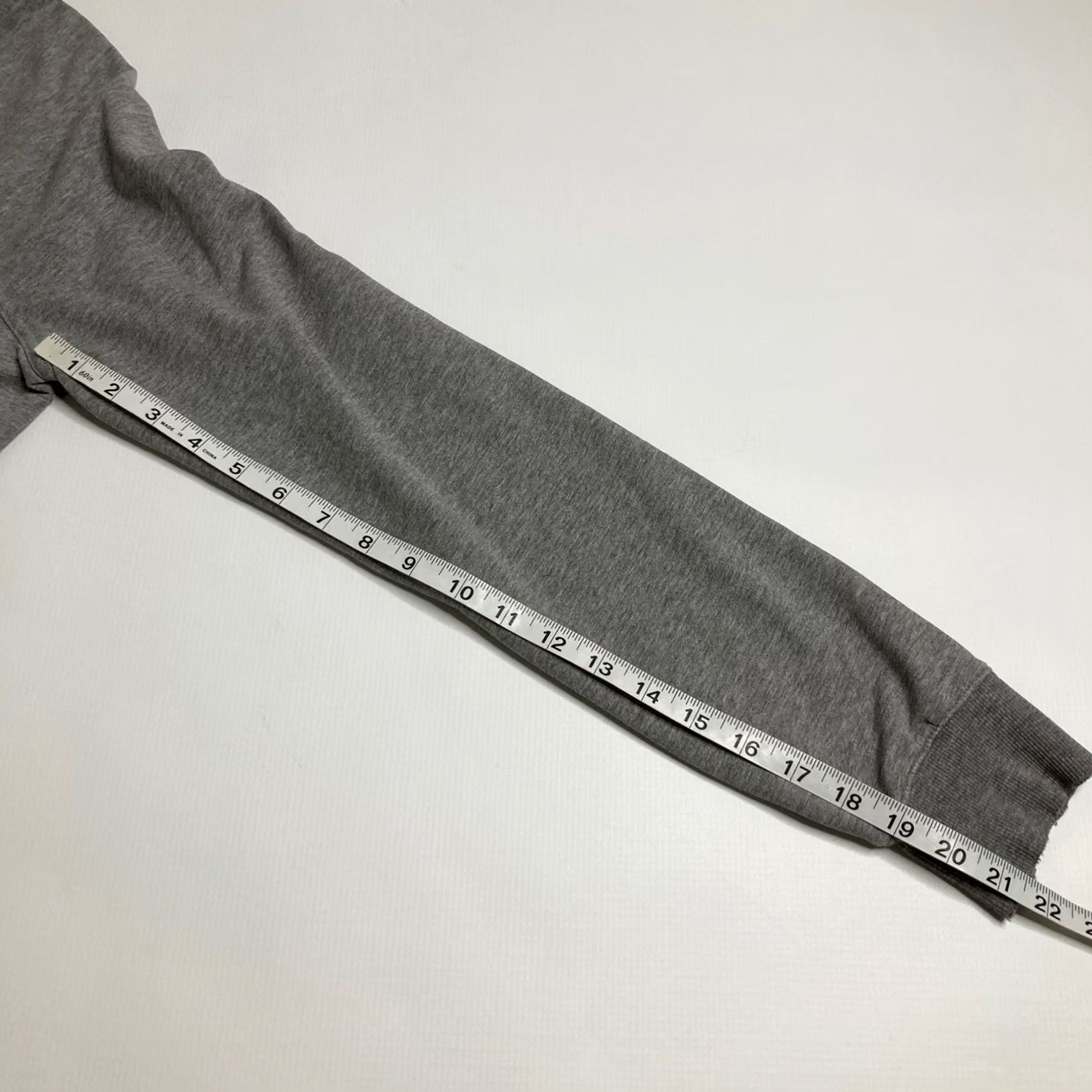Converse Converse One Star Hoodie Womens XL Gray 4 Button Pullover Knit Raglan Sleeve Hooded Activewear Men/Women Size XL / US 12-14 / IT 48-50 - 7 Thumbnail