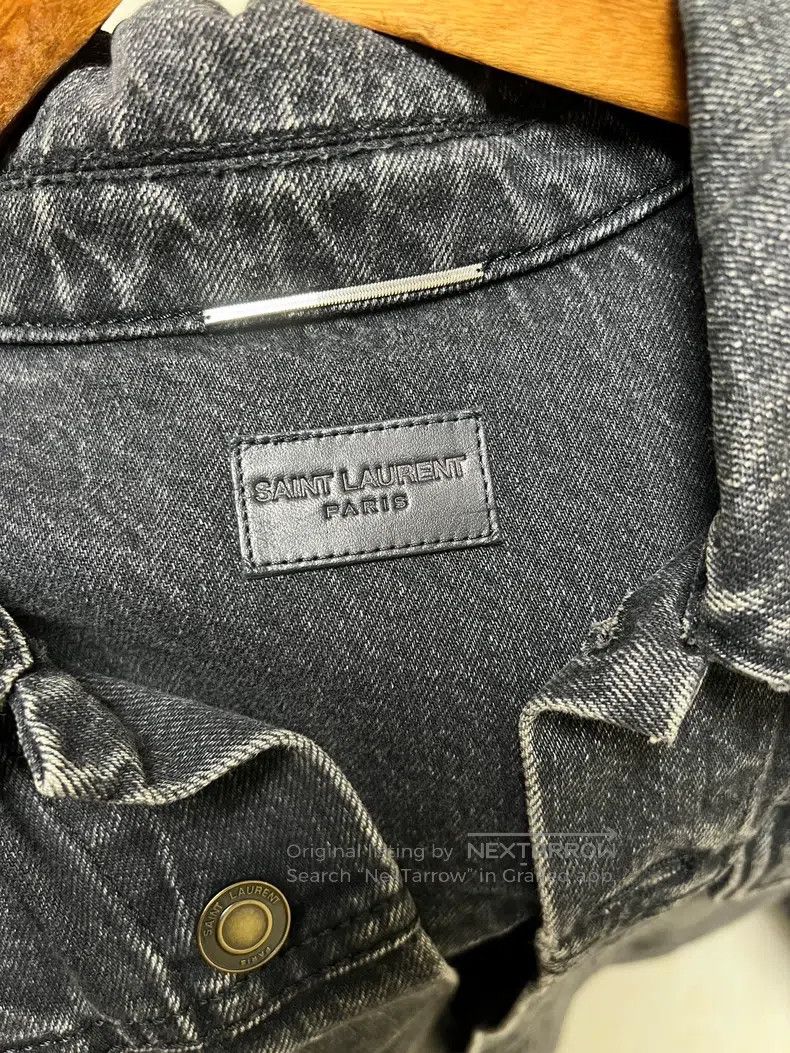 Saint Laurent Paris Saint Laurent Paris Denim Jacket i Size US M / EU 48-50 / 2 - 2 Thumbnail