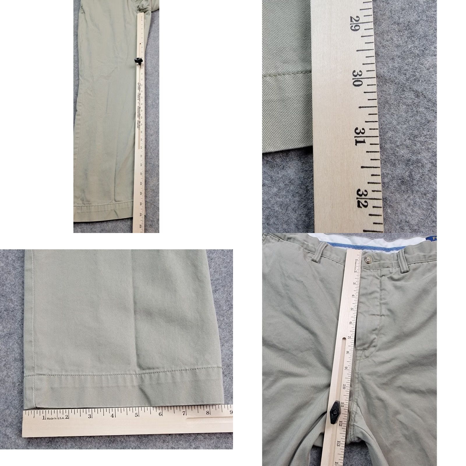 Polo Ralph Lauren Polo Ralph Lauren Chino Pants Mens 36x32 Flat Front Khaki Solid Cotton Classic Fit by Polo Ralph Lauren Pants Mens 36 Look Size US M / EU 48-50 / 2 - 10 Thumbnail