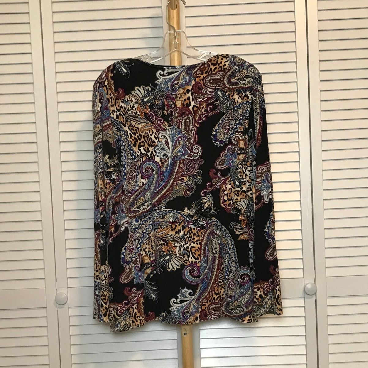 Other Grace Paisley Leopard Round Neck Long-sleeved Blouse XL Size XL / US 12-14 / IT 48-50 - 3 Thumbnail