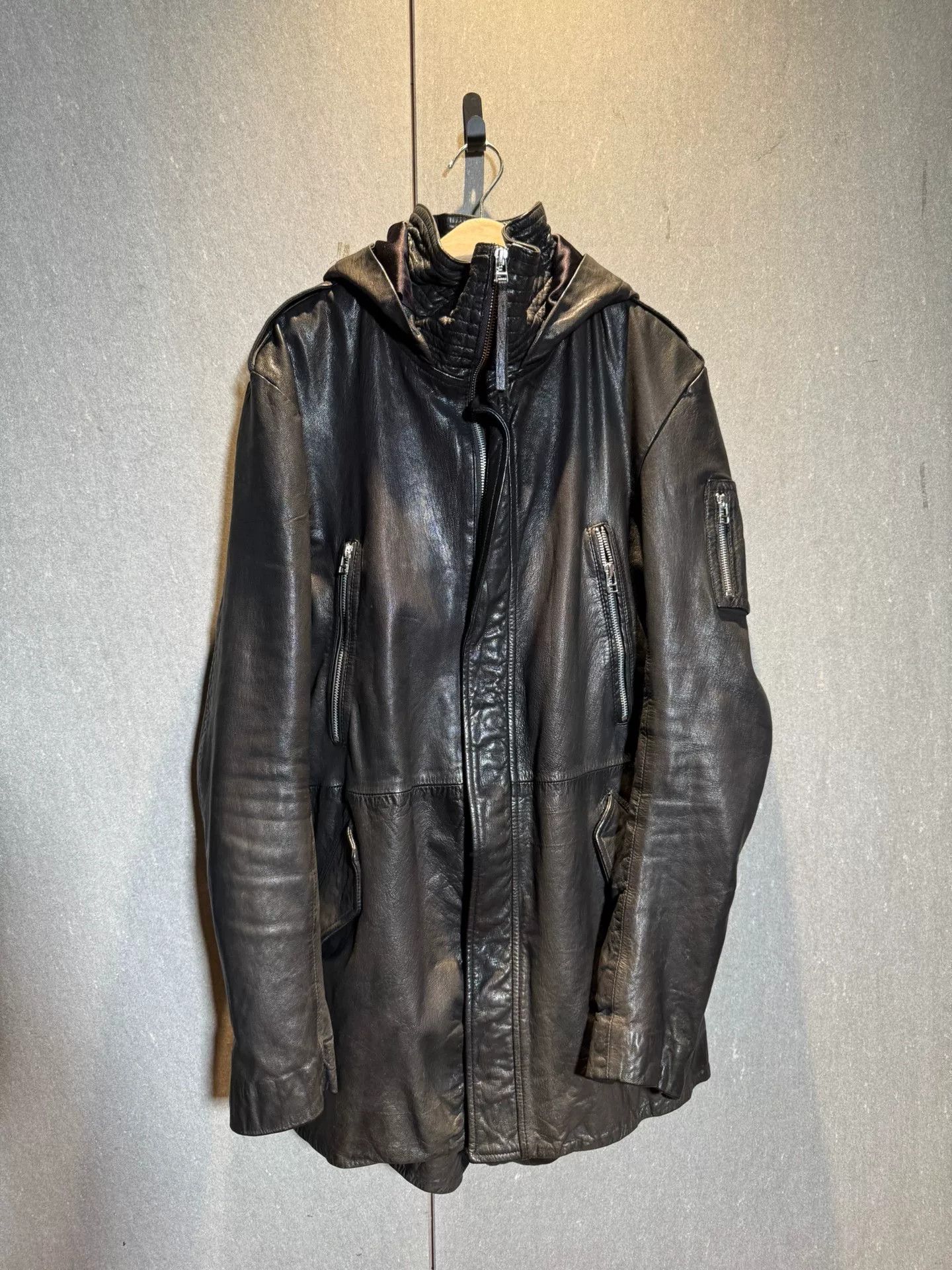 Addict Clothes Japan rare hooded leather jacket from 14th addiction Size US M / EU 48-50 / 2 - 1 Thumbnail