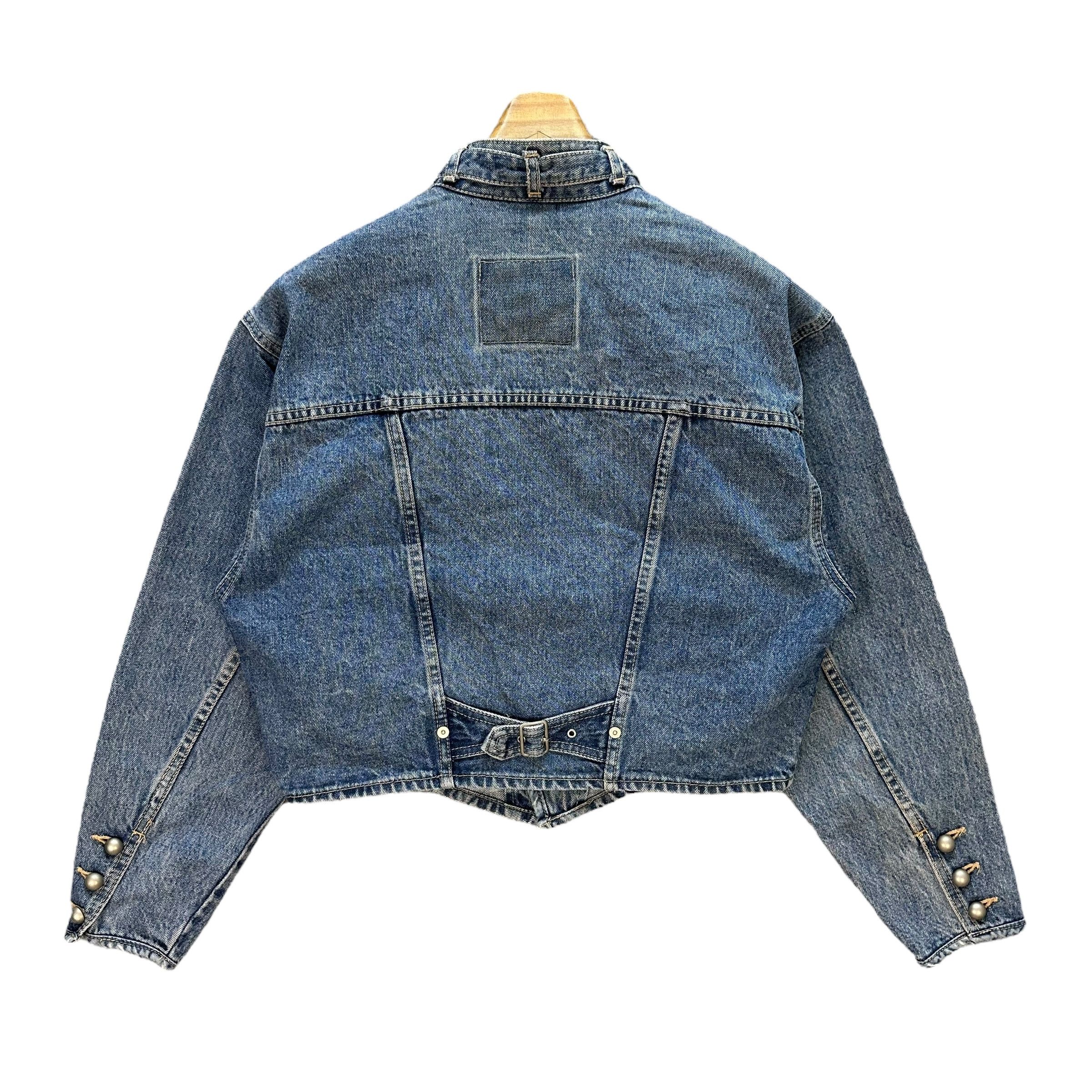 Japanese Brand Vintage Denim Jacket Nice Design #A2-0031 Size M / US 6-8 / IT 42-44 - 11 Thumbnail