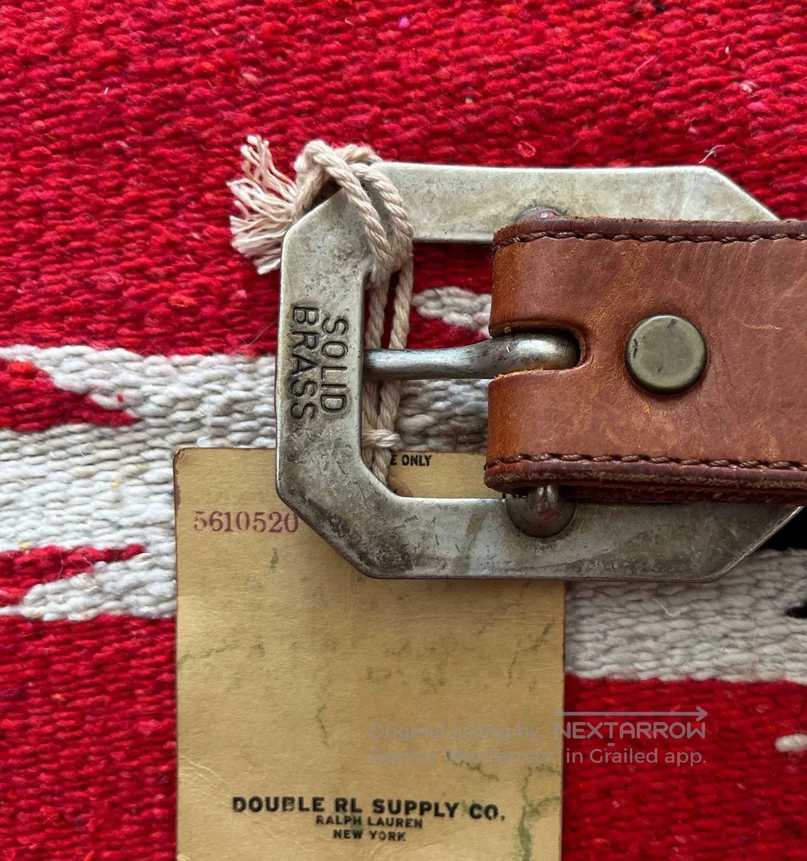 Other Rare Double RL Classic Leather Belt. Size ONE SIZE - 6 Thumbnail