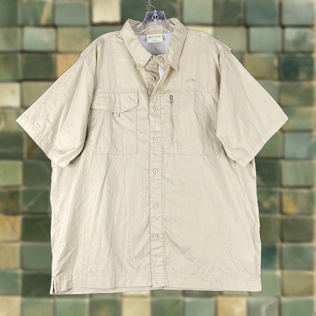 Vintage Rustic Ridge Men’s 2XL Beige Button-Down Outdoor Shirt Size US XXL / EU 58 / 5 - 1 Thumbnail