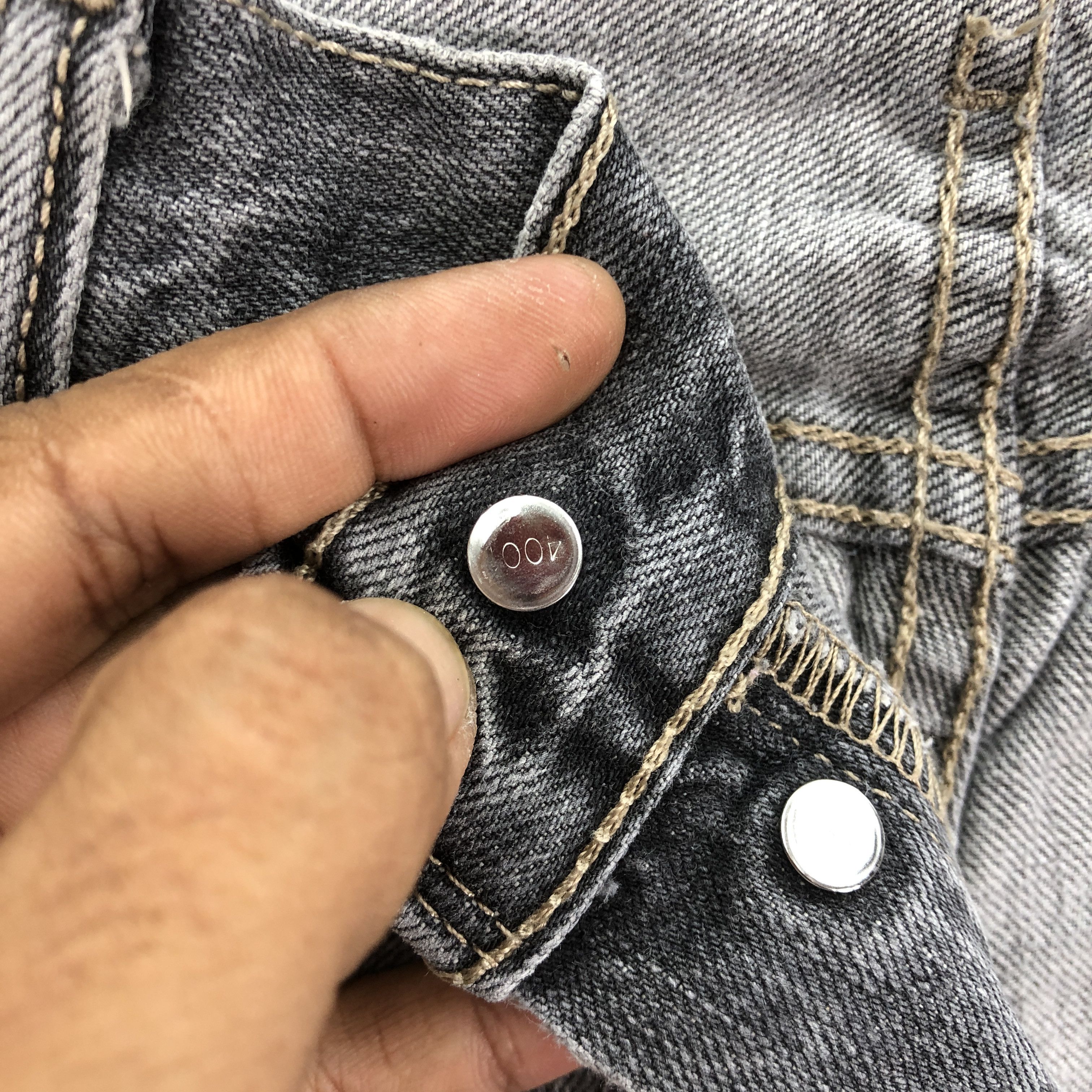 Levi's × Vintage Vintage Levis 501 Faded Black Jeans Levi's Ash Gray Denim Size US 36 / EU 52 - 8 Thumbnail