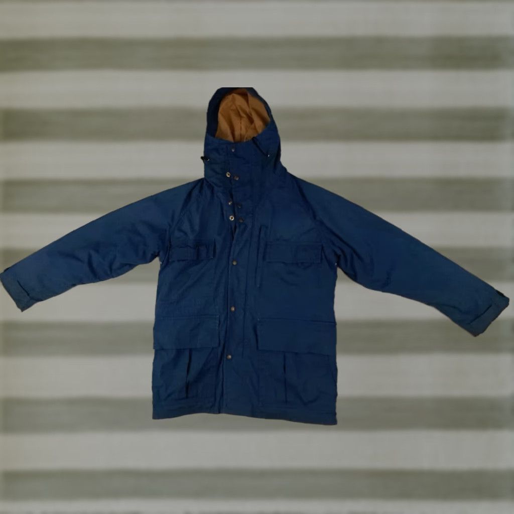 Vintage VINTAGE Stearns Parka Jacket Men XL Blue 3M Liner Zip & Button Outdoor USA Size US XL / EU 56 / 4 - 1 Thumbnail