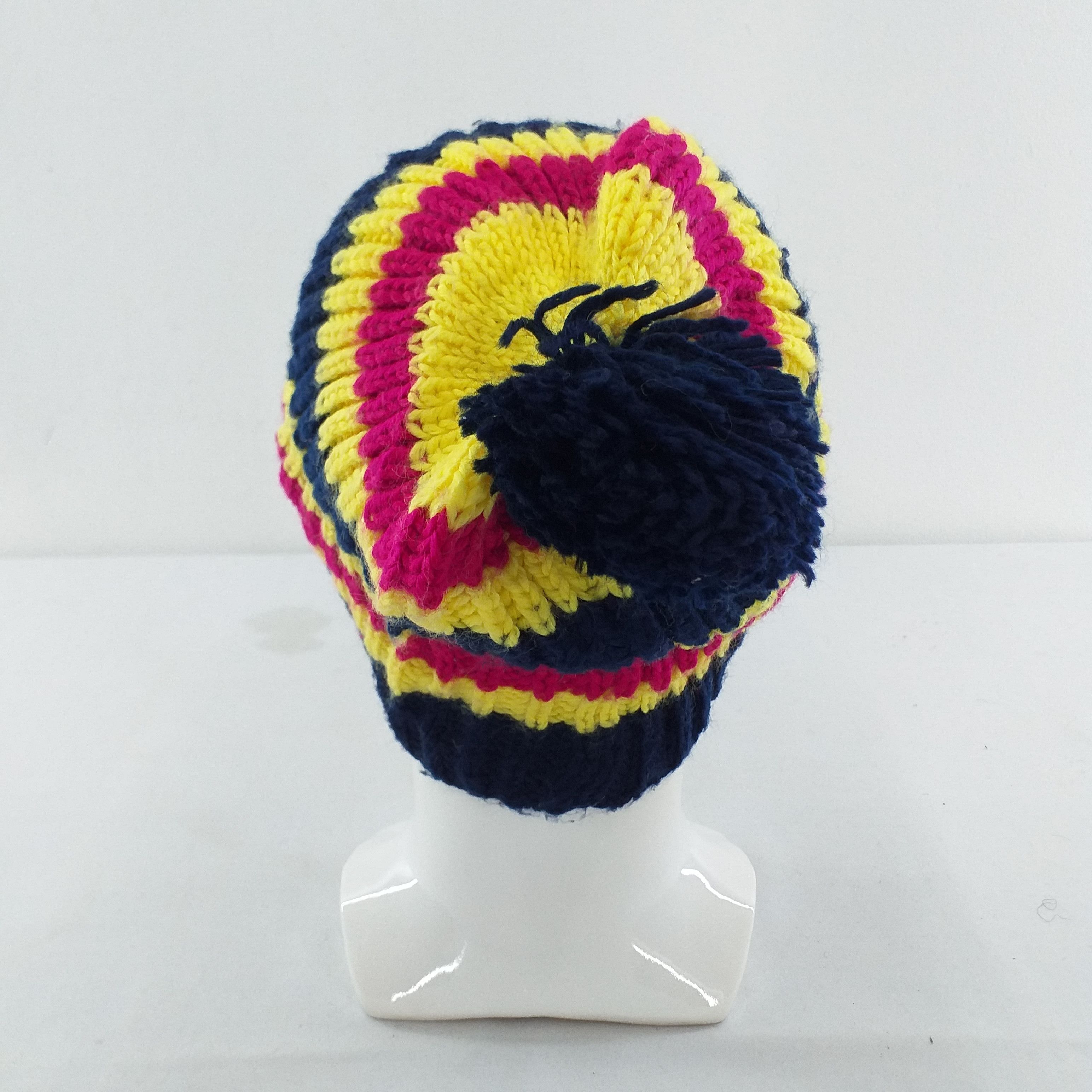 Japanese Brand Colorful Stripes Snow Cap Hat Beanie -BN215 Size ONE SIZE - 2 Thumbnail