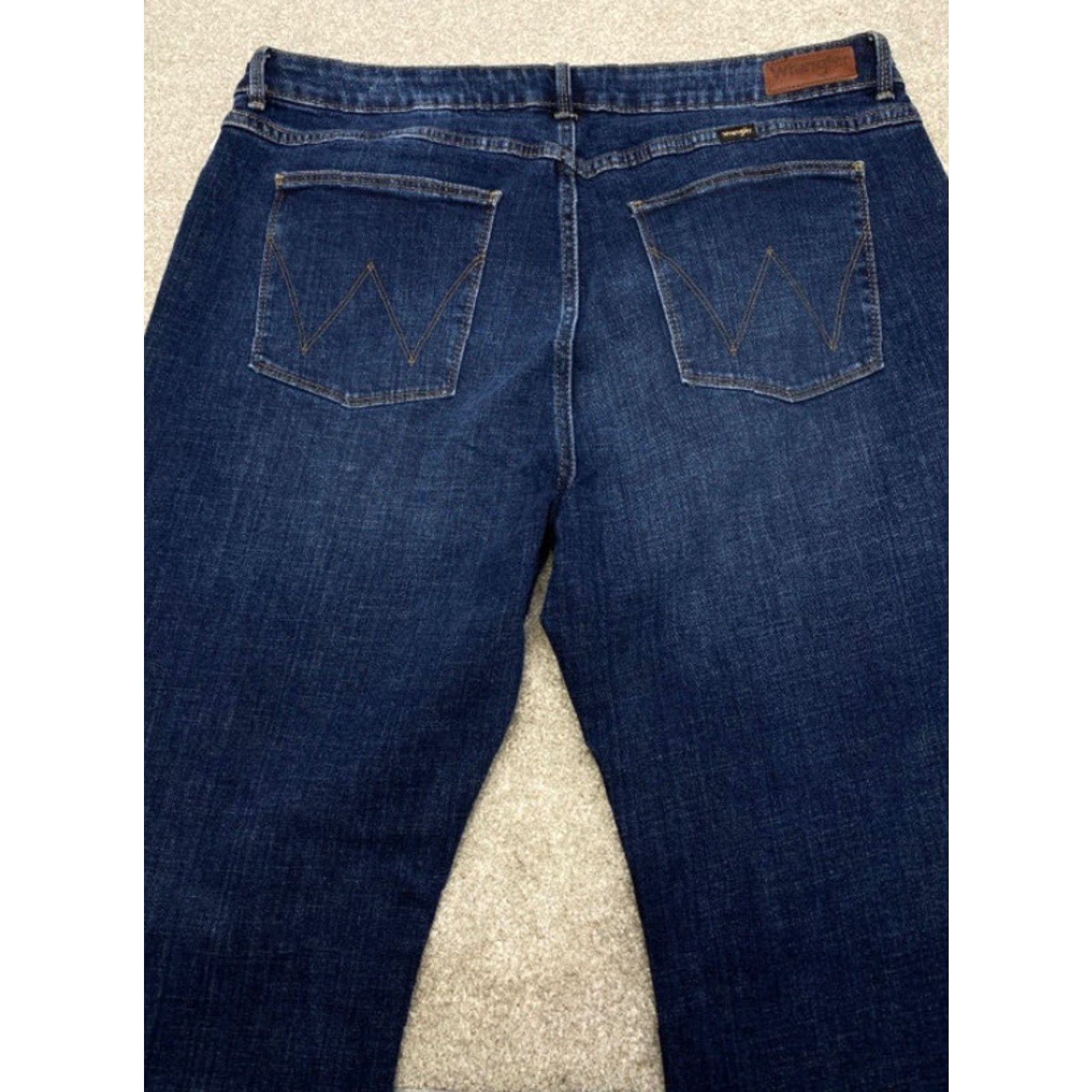 Wrangler NWT Wrangler Jeans Women's 34x32 Blue Denim Slim Fit High Rise Fierce Flare Leg Jeans Size 24" / US 00 / IT 34 - 3 Thumbnail