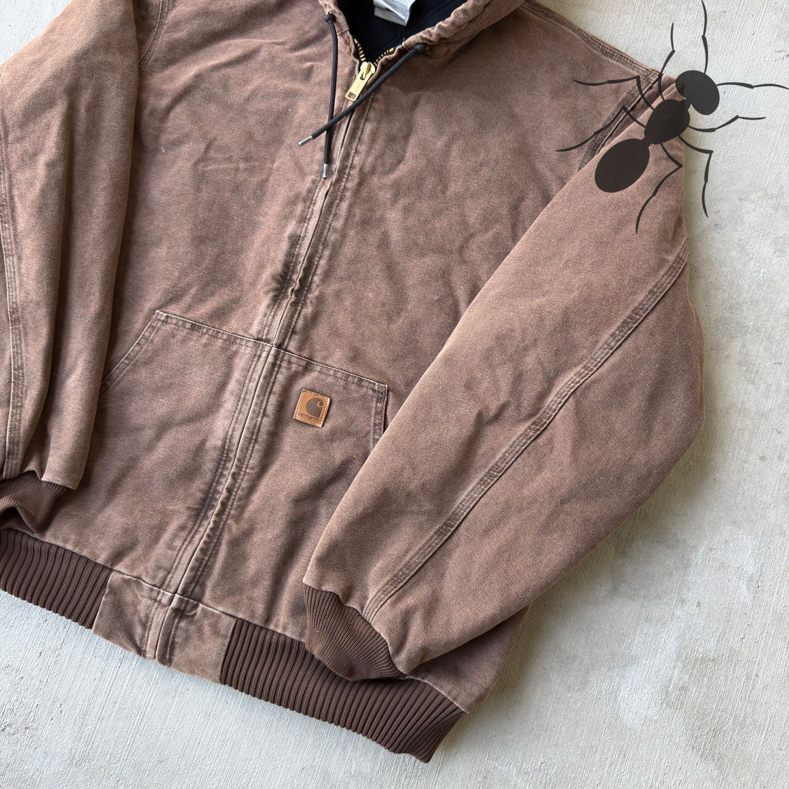 Carhartt × Vintage Carhartt J130 CHT brown hooded work wear jacket Size US XL / EU 56 / 4 - 4 Thumbnail
