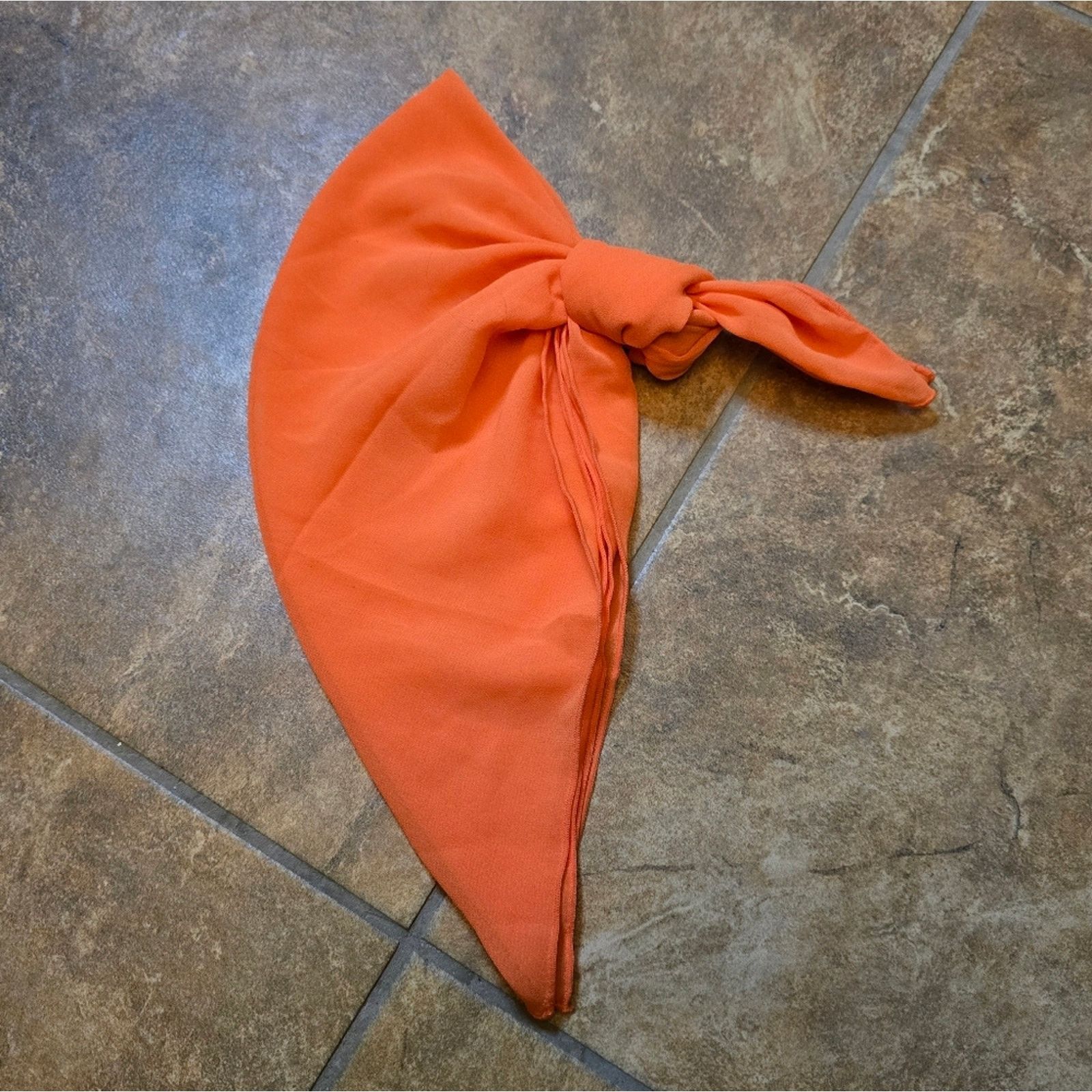 Other Orange Vibrant Sheer Scarf Size ONE SIZE - 2 Thumbnail