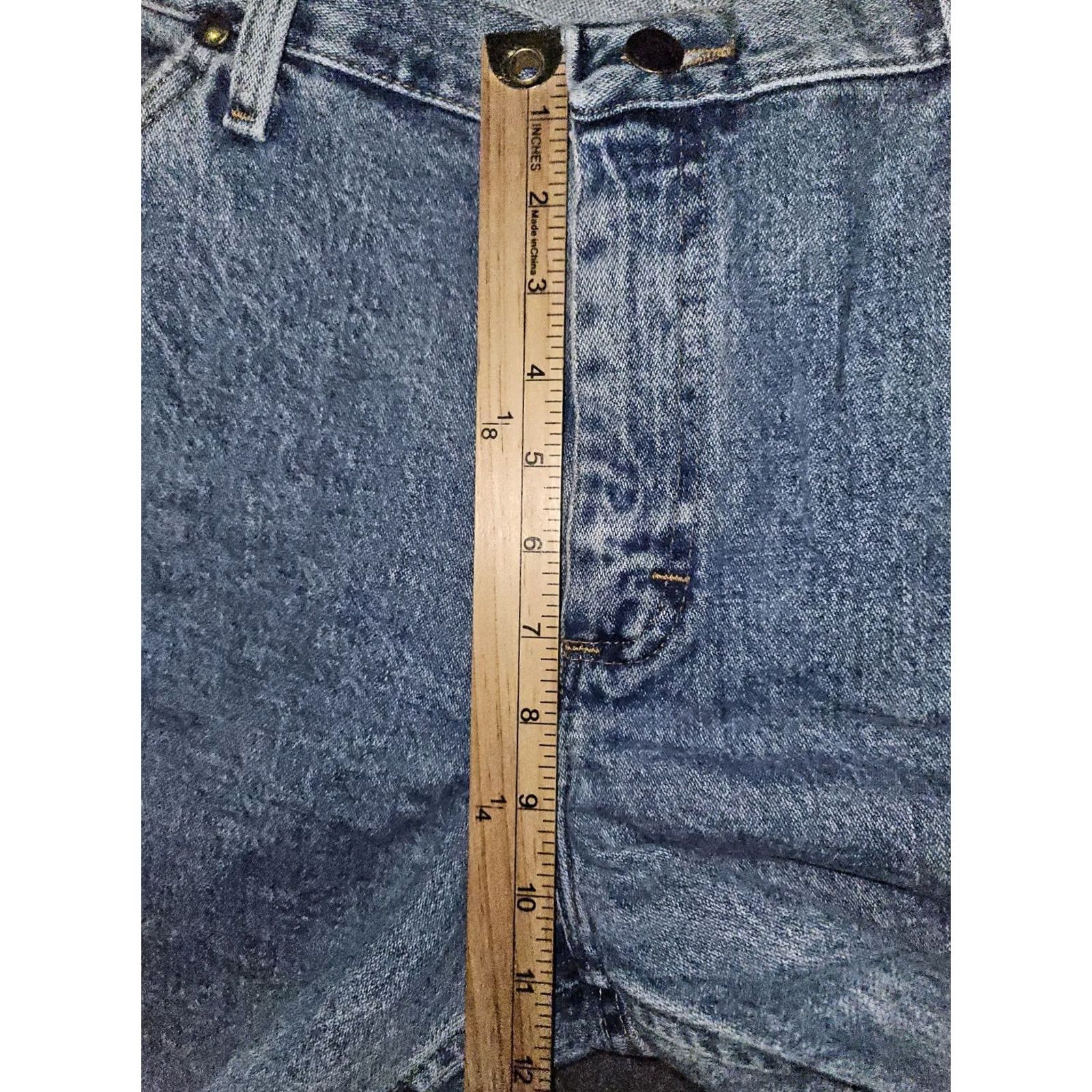 Wrangler VINTAGE Wrangler 47MWZ Jeans Men 36x30 Blue Denim Straight 90s Cowboy Logo Zipper Pocket Western Regular Rise Mens Size US 36 / EU 52 - 4 Thumbnail