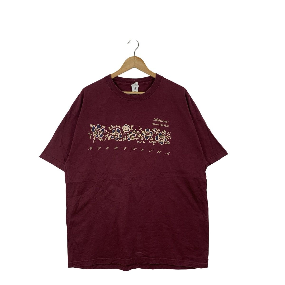 Vintage Vintage Y2K HIBISCUS HAWAII Queen Of The East Tee Shirt Size XL / US 12-14 / IT 48-50 - 3 Thumbnail