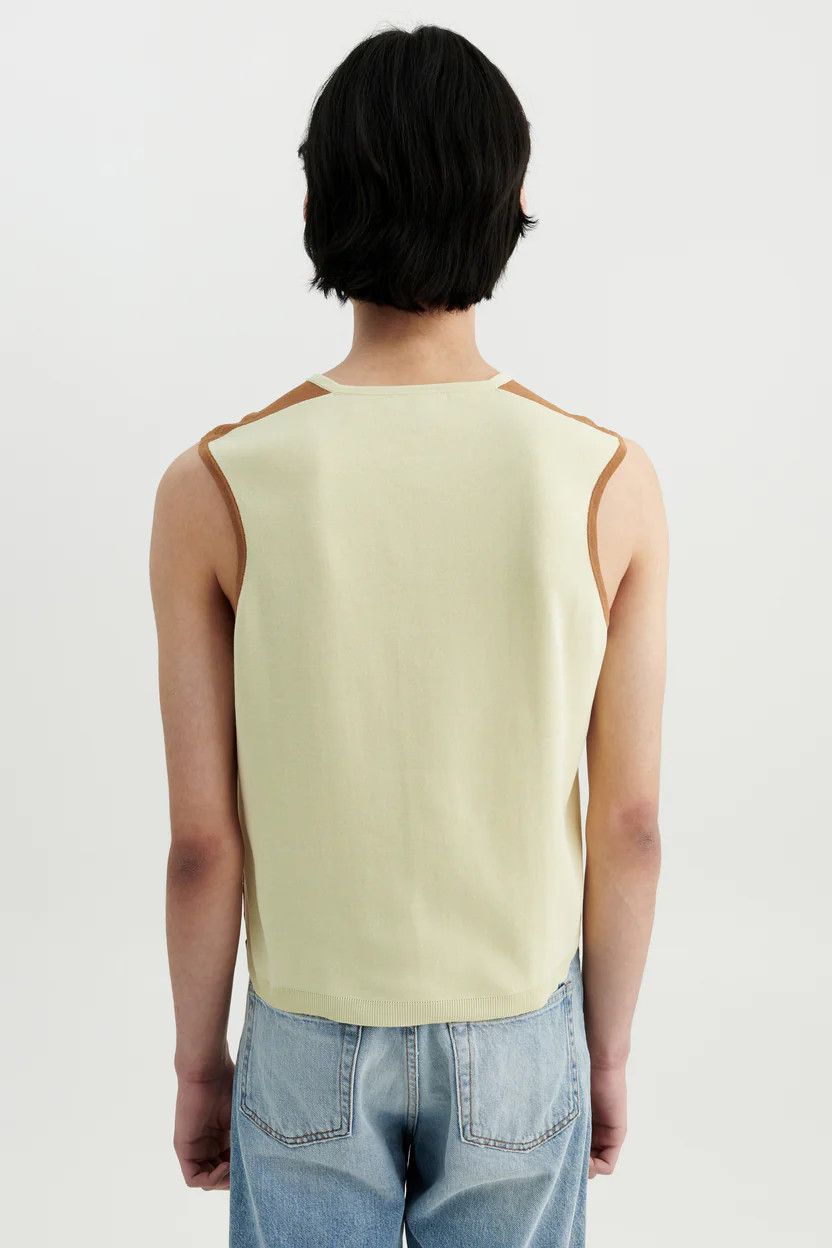 Judy Turner o1mle0225 Unisex Mary Vest in Tan Limon Size US S / EU 44-46 / 1 - 4 Thumbnail