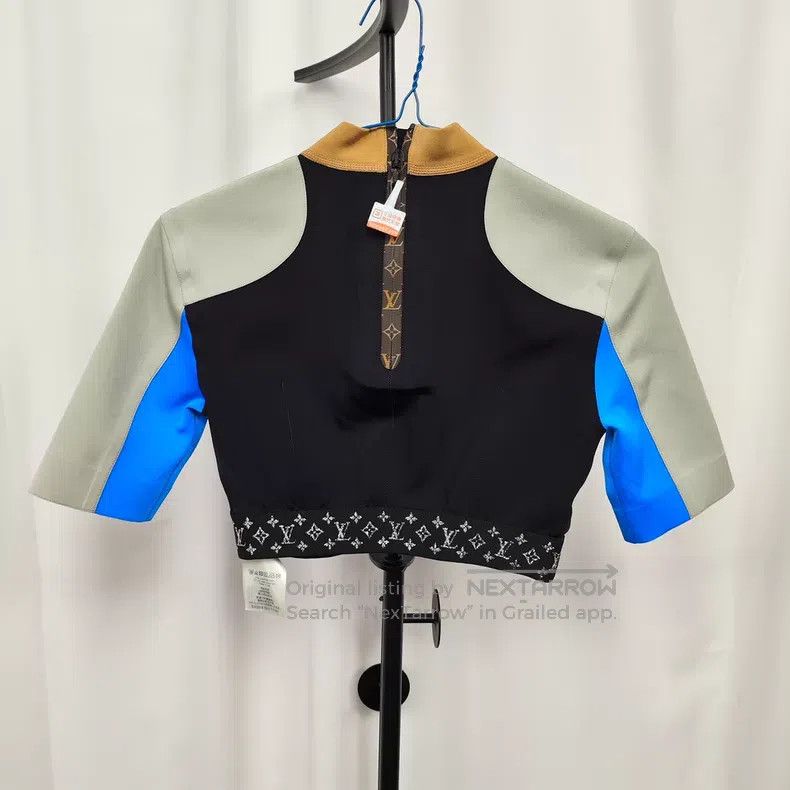 Louis Vuitton Louis Vuitton Black and blue color-block logo print elasti Size XXS / US 00 / IT 34 - 7 Thumbnail