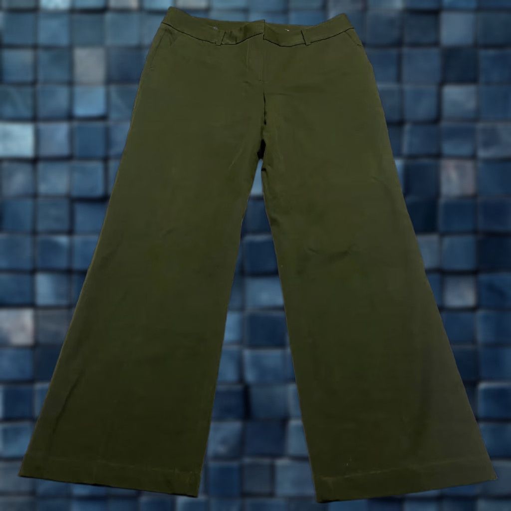 Talbots Talbots Womens Pants 10 Green Newport Straight Ankle Career Business Women's Regular Size 10 Green Talbots Pants Size 32" / US 10 / IT 46 - 1 Thumbnail