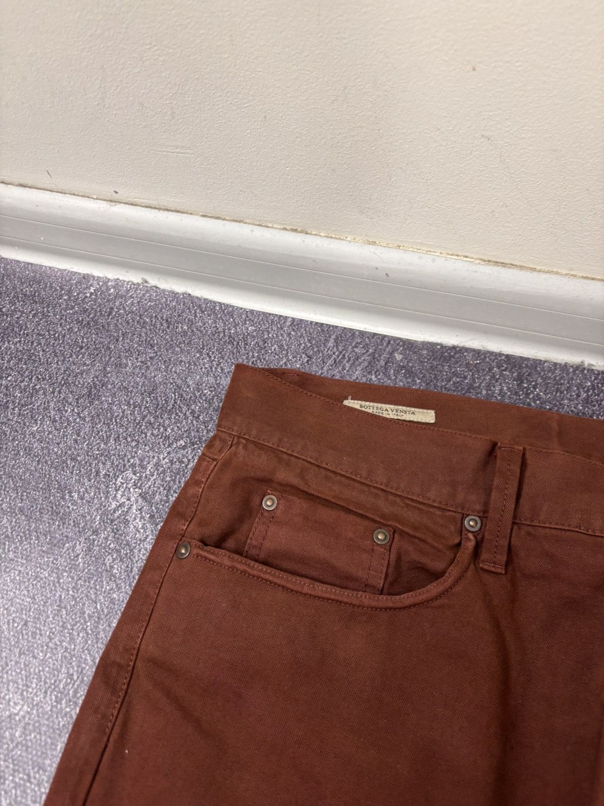 Bottega Veneta Bottega Veneta Men’s Relaxed Loose Fit Coral Brown Jeans Size US 36 / EU 52 - 6 Thumbnail