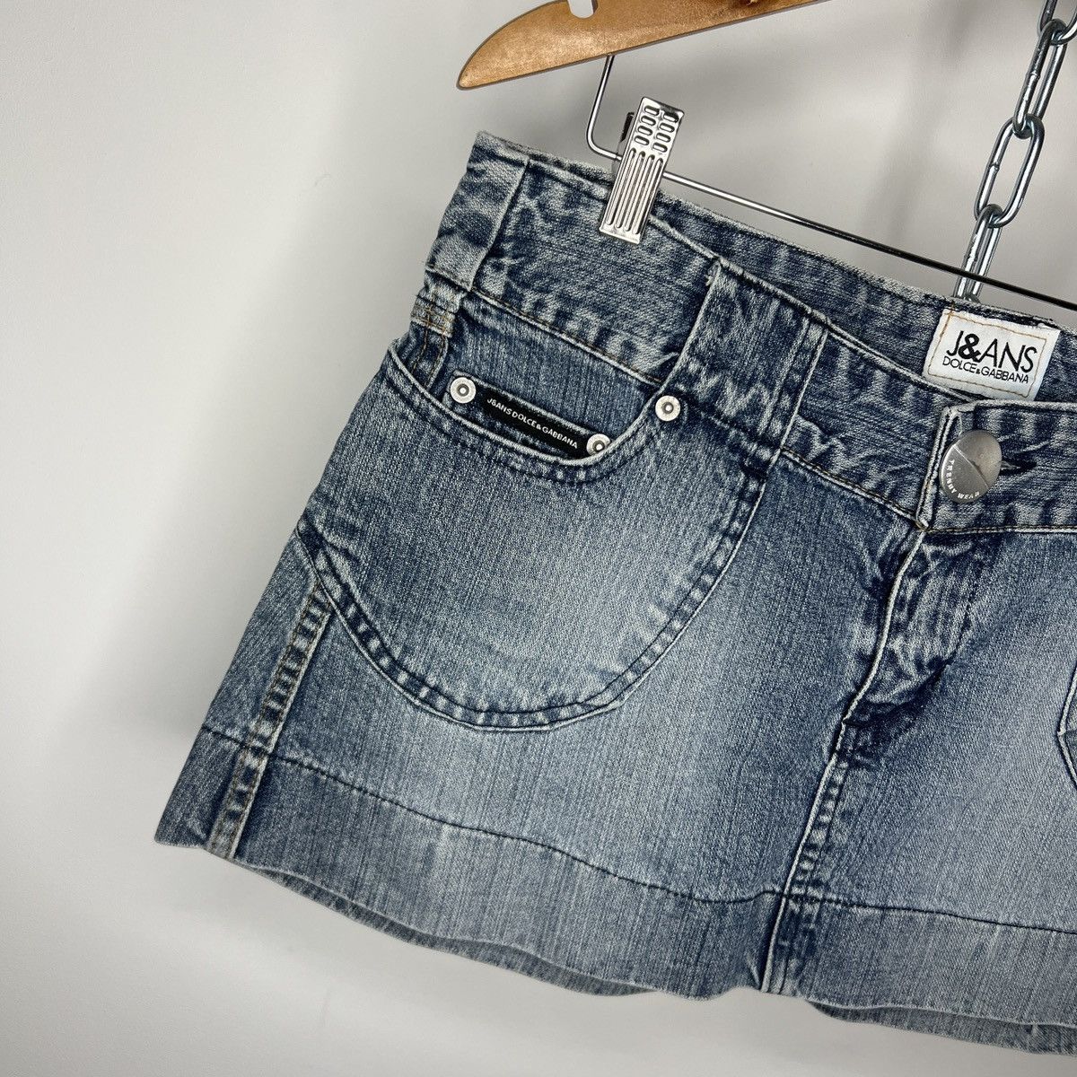 Dolce & Gabbana Vintage Dolce & Gabbana Mini Denim Jeans Skirt Size M 90s Size 28" / US 6 / IT 42 - 5 Thumbnail