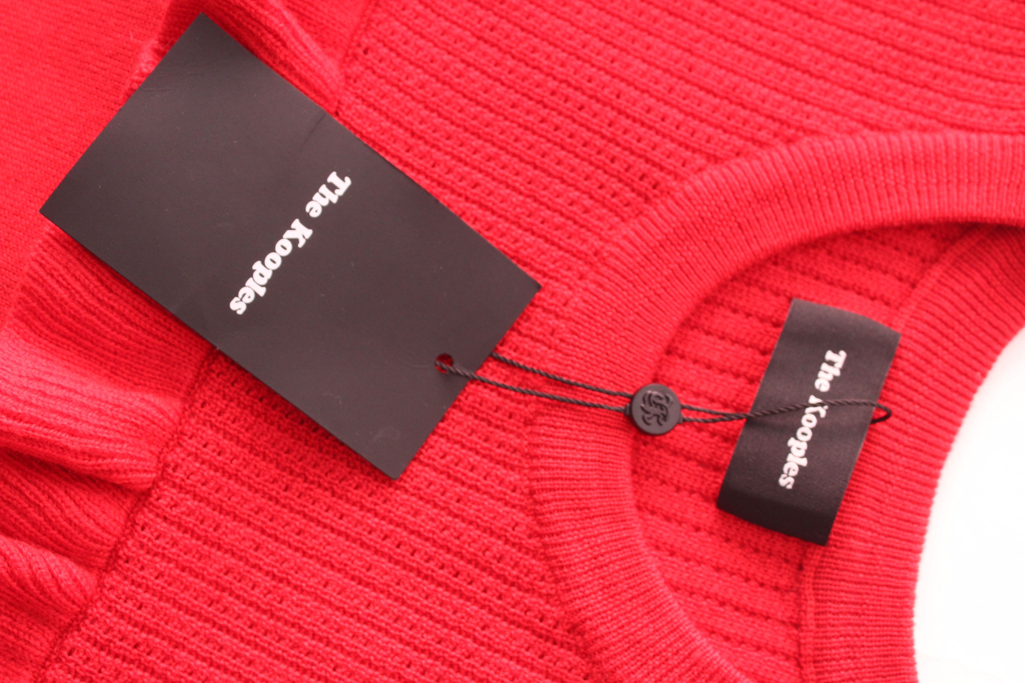 The Kooples The Kooples NWT Red Merino Wool Ruffle Sweater Size M / US 6-8 / IT 42-44 - 9 Thumbnail
