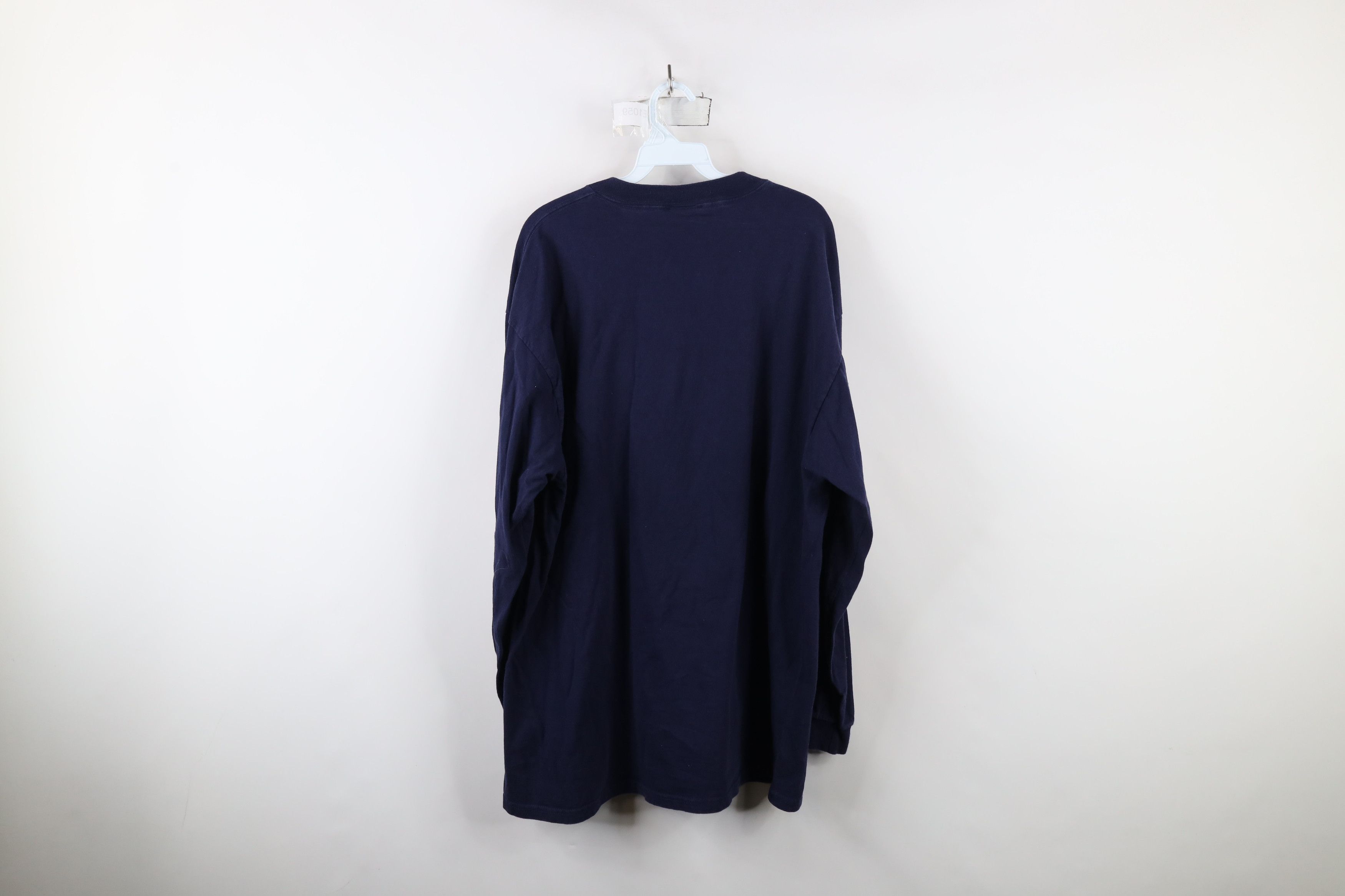 Majestic × Vintage Vintage 90s Majestic Football Long Sleeve T-Shirt Blue USA Size US XL / EU 56 / 4 - 11 Thumbnail