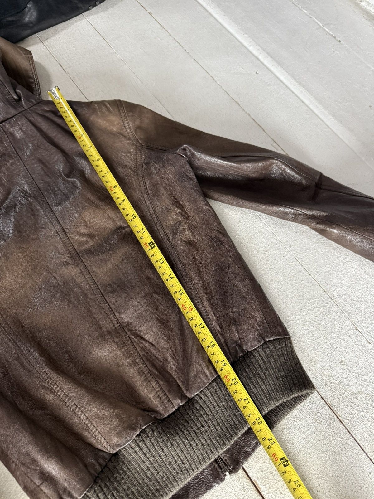 Japanese Brand 90s Retro Avant Garde Brown Leather Hooded Aviator Jacket Size XS / US 0-2 / IT 36-38 - 21 Thumbnail