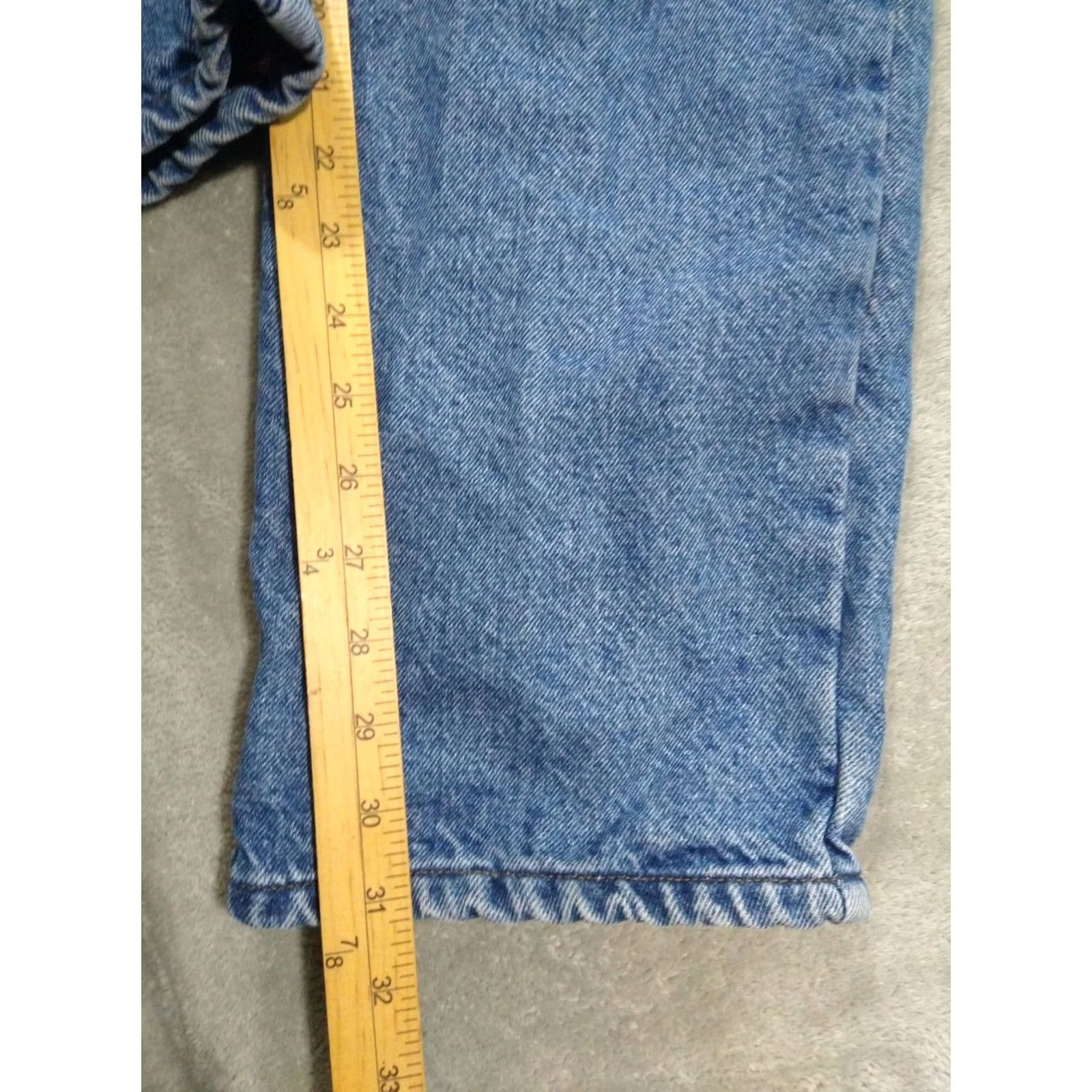 Vintage LL Bean Jeans Mens 36x32 Blue Denim Lined Medium Wash 5-Pocket Design Straight Regular Size 36 in Inseam 32 in Navy Blue Mens Jeans Size US 36 / EU 52 - 6 Thumbnail