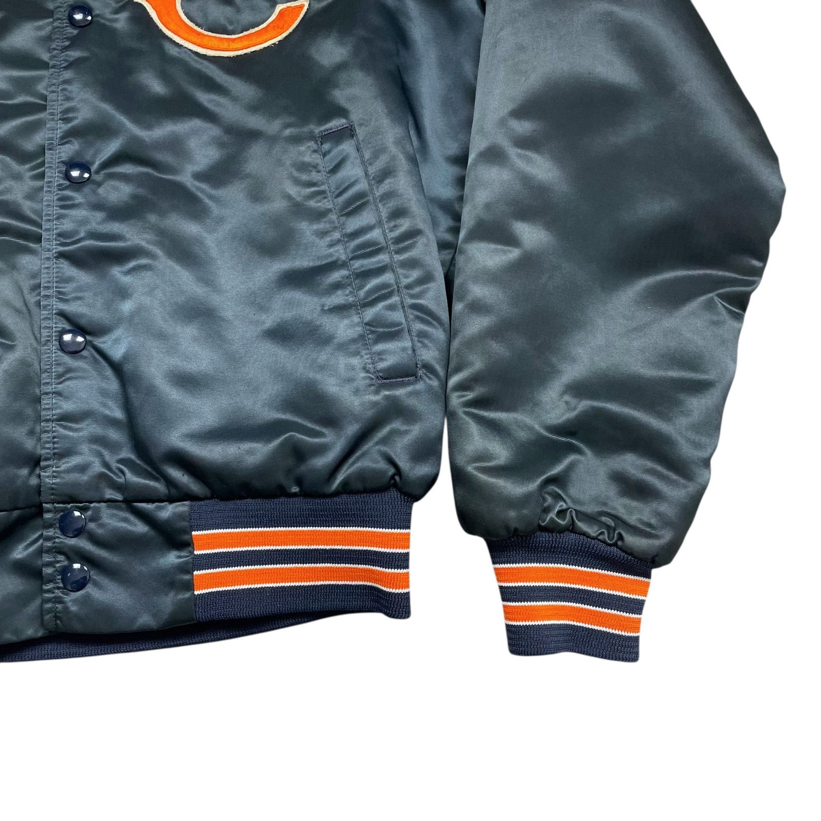 NFL VTG 80s CHICAGO BEARS CHALK LINE SATIN JACKET SPELL OUT Sz M Size US M / EU 48-50 / 2 - 5 Thumbnail
