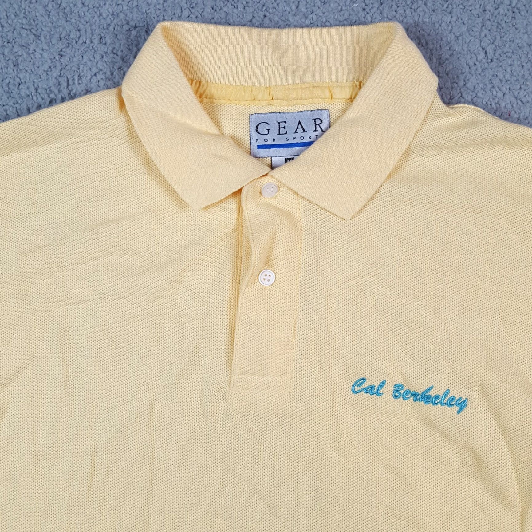 Vintage Vintage Cal Berkeley University California Men's Size M Golden Bears Polo Shirt Size US M / EU 48-50 / 2 - 2 Thumbnail