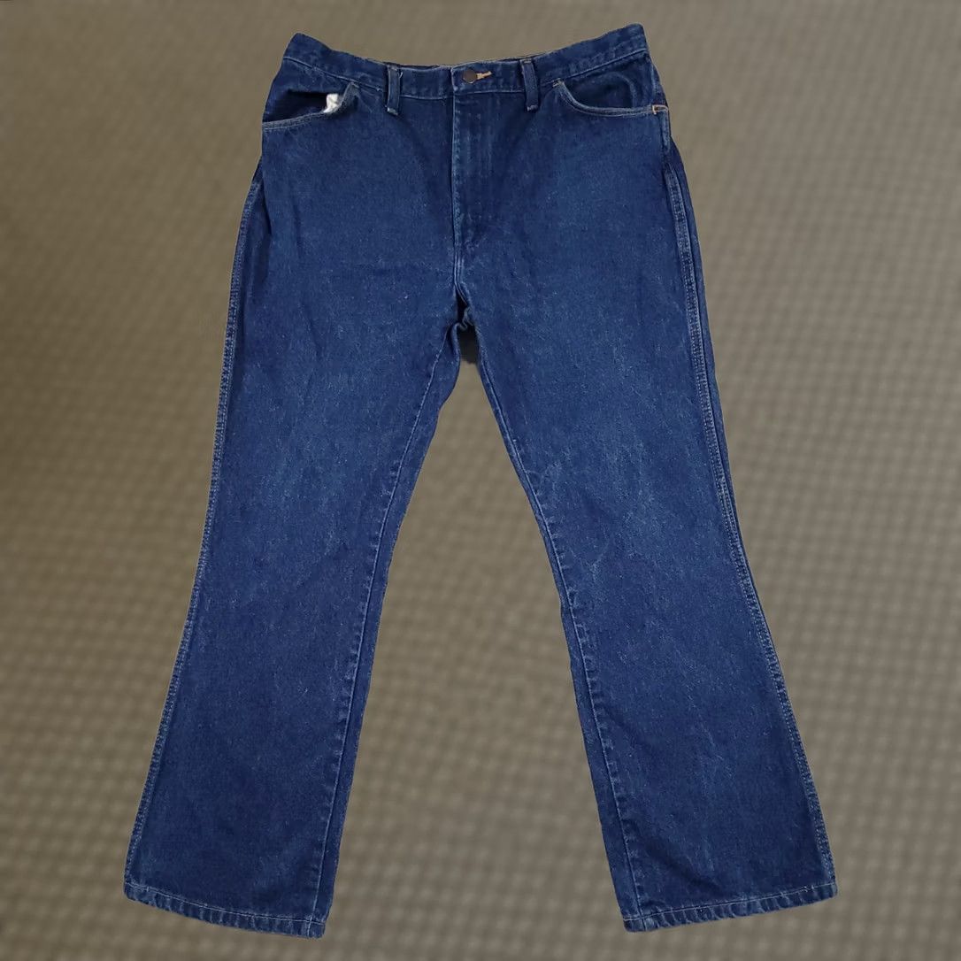 Denime VINTAGE Rustler Mens Blue Denim Jeans Cowboy Cut 87620NY 38x30 Actual 35x29 Jeans Cowboy Bootcut 5-Pocket Mens US Theme USA Regular Size Size US 38 / EU 54 - 1 Thumbnail