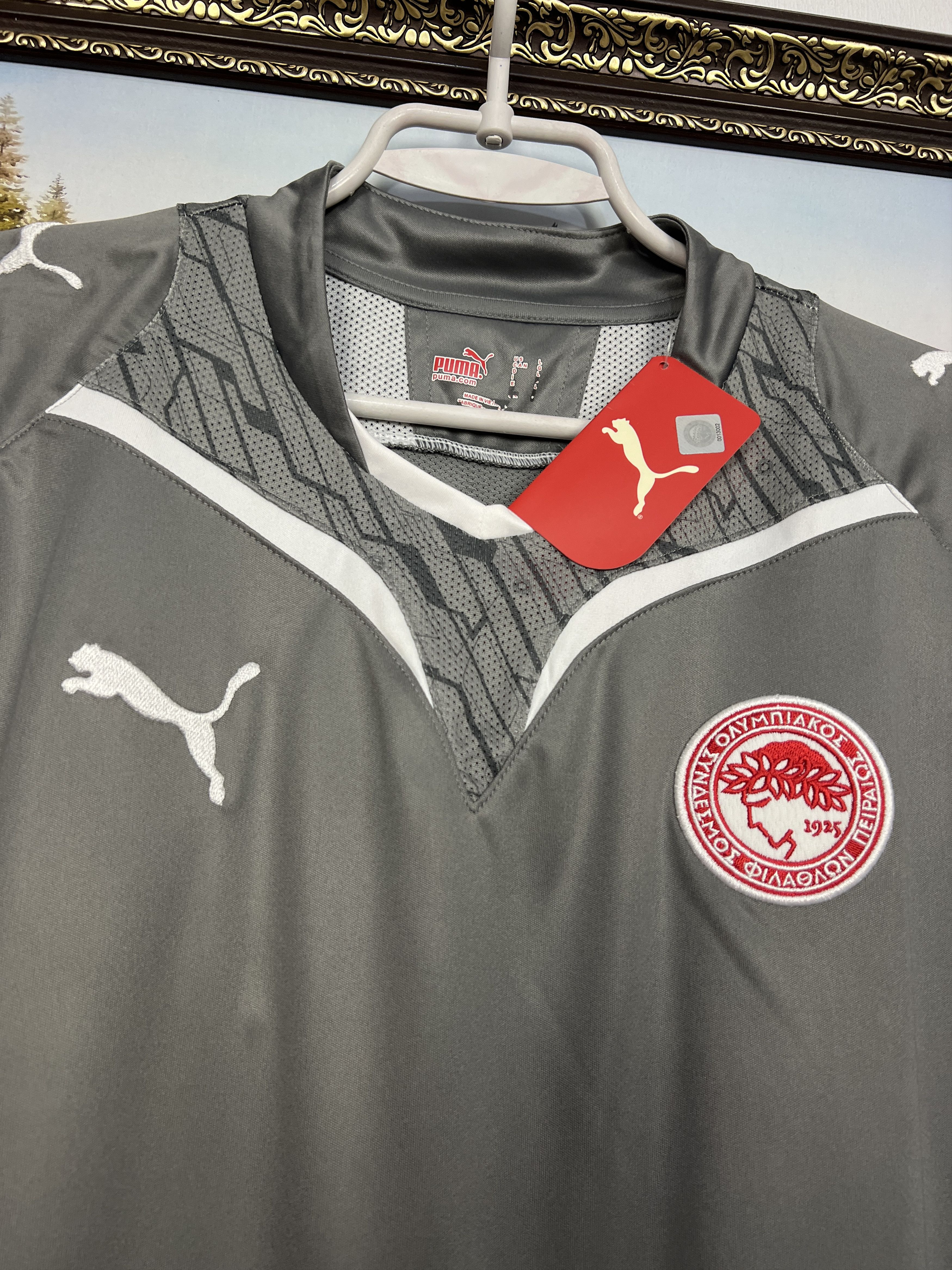 Puma VIntage Olympiacos Football Shirt Jersey Long Sleeve Trikot Size US L / EU 52-54 / 3 - 3 Thumbnail