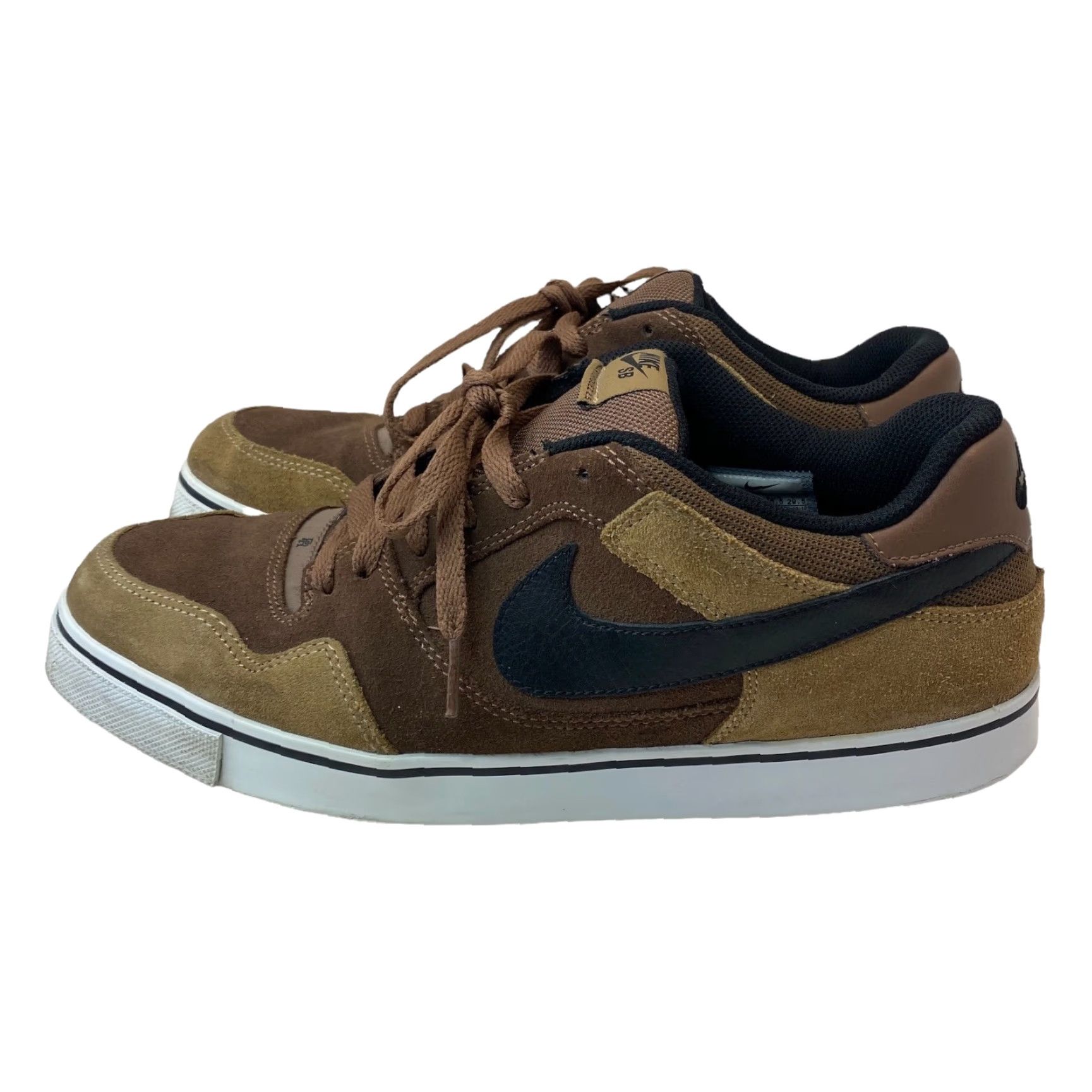 Nike VINTAGE Nike Zoom Air SB Paul Rodriguez 2.5 Sneakers Adult 11.5 Medium Brown Suede Skateboarding Mens Size US 11 / EU 44 - 4 Thumbnail