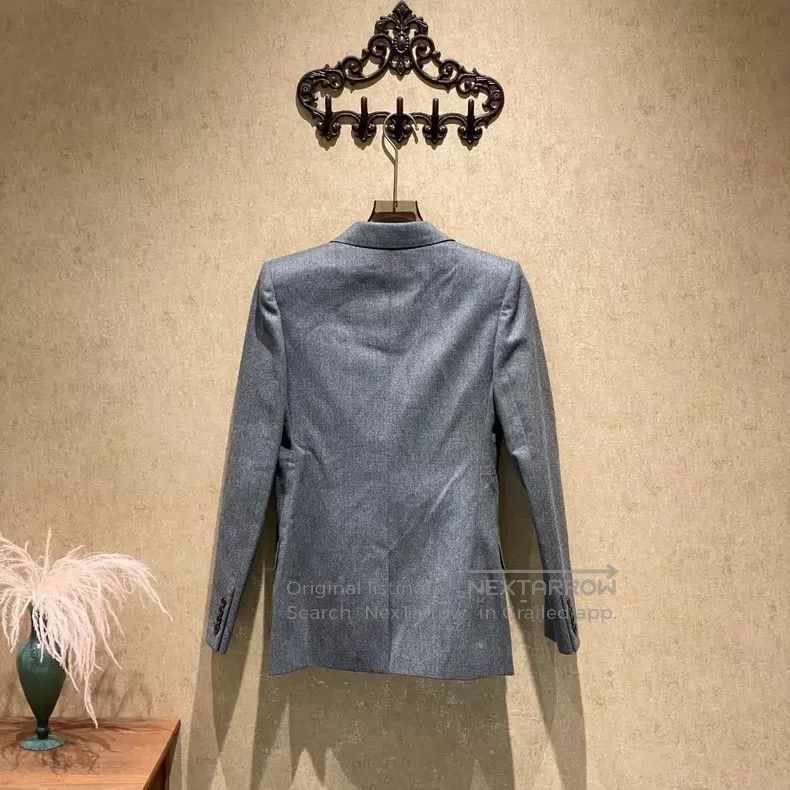 Saint Laurent Paris Saint Laurent Paris size 38 Gray Double-Breasted Wool Blaz Size M / US 6-8 / IT 42-44 - 2 Thumbnail