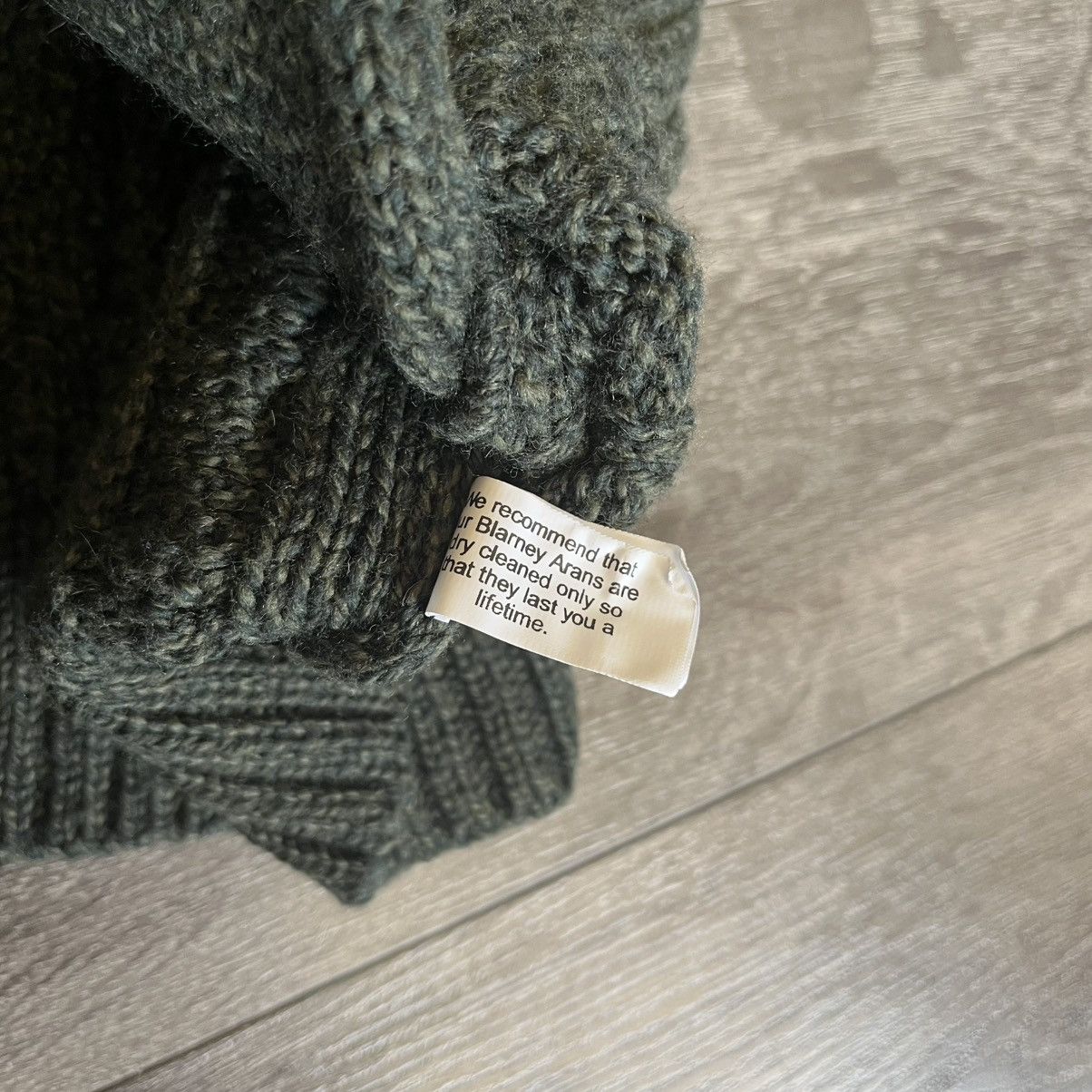 Aran Crafts × Vintage Vintage Blarney Woollen Mills Knit Hannah Sweater Hooded Y2K Size M / US 6-8 / IT 42-44 - 6 Thumbnail