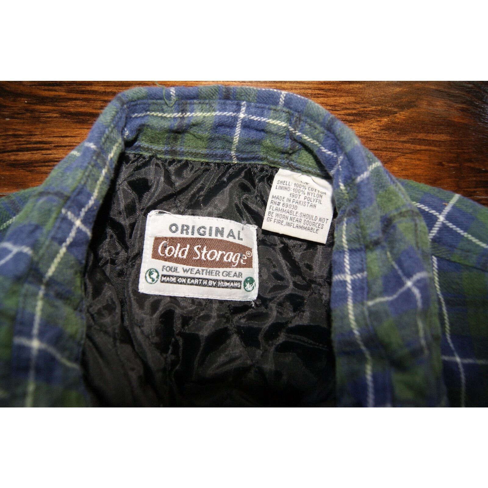 Other VTG Cold Storage Quilt Lined Shacket Flannel LT Shirt Coat Size US L / EU 52-54 / 3 - 3 Thumbnail